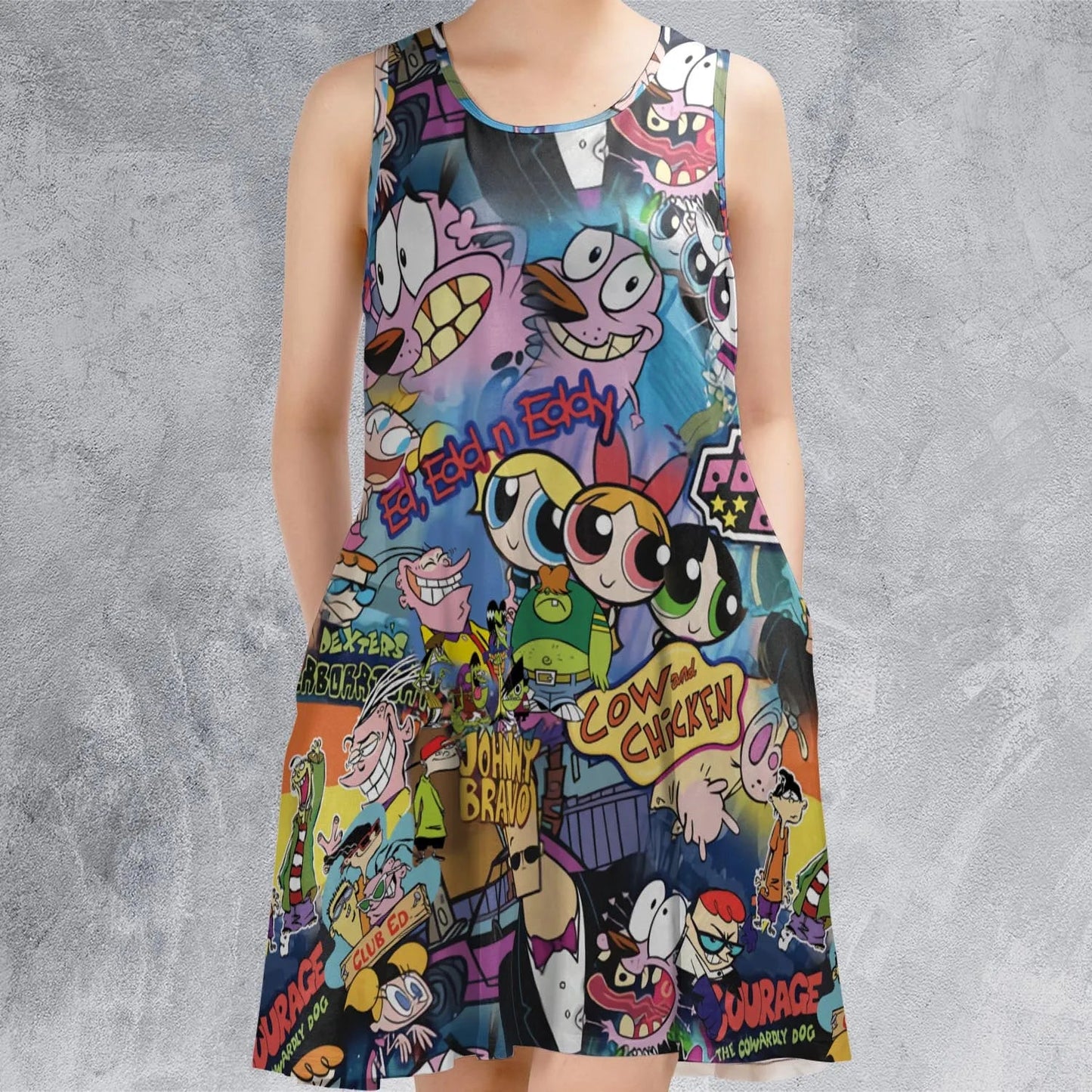 Casual Sleeveless Dress - TXJKTAAU