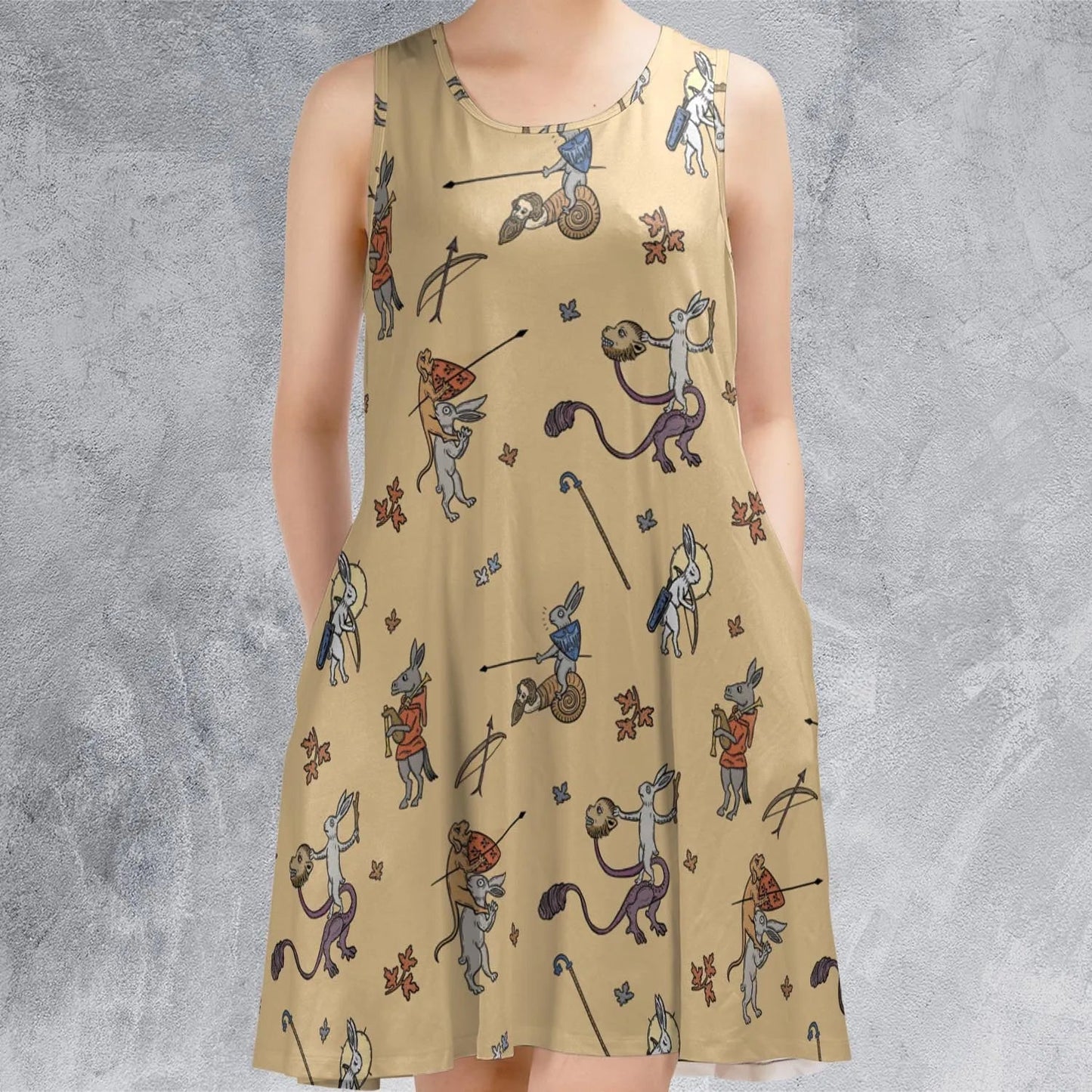 Casual Sleeveless Dress - 1HZQYJXV