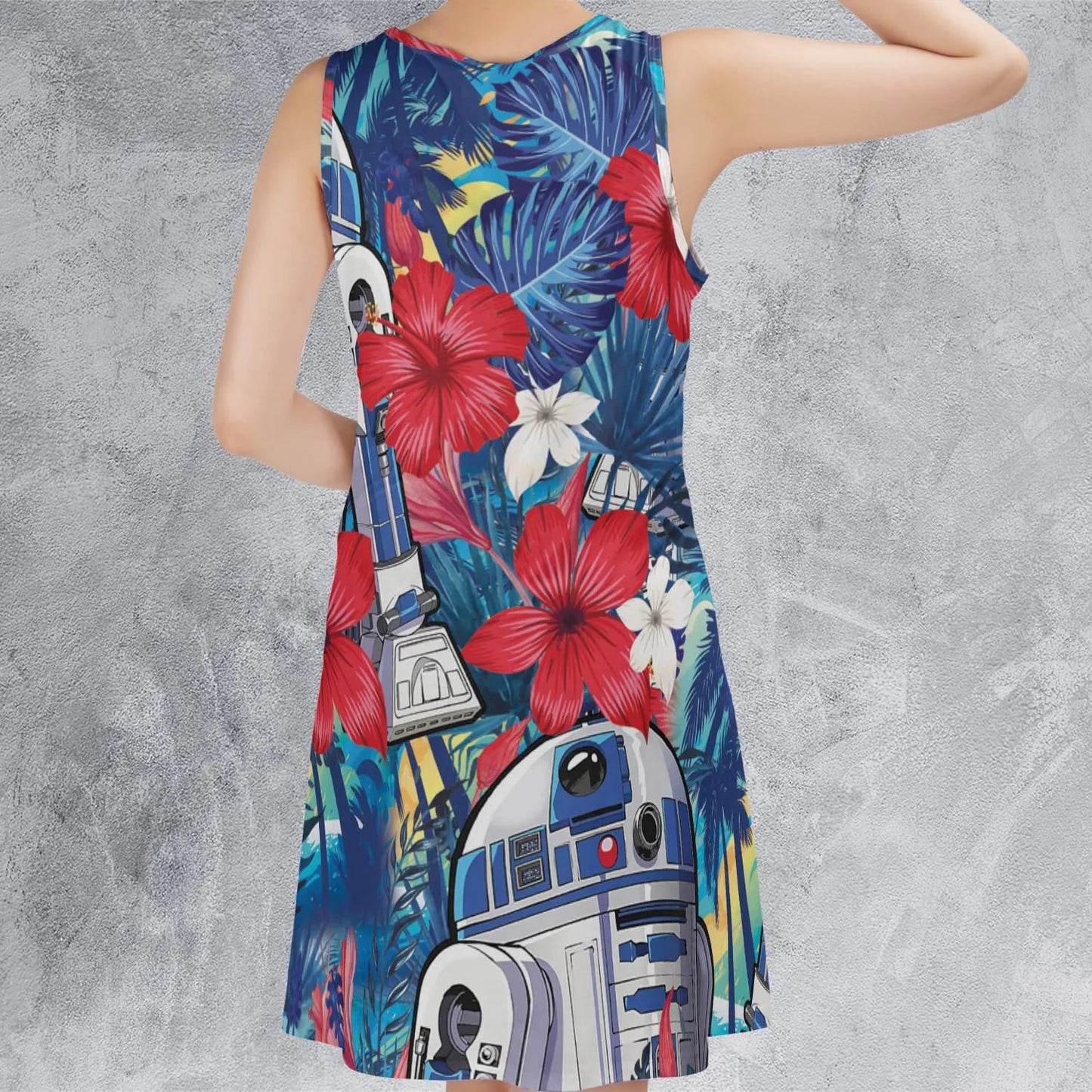 Casual Sleeveless Dress - 8FYKJ84W
