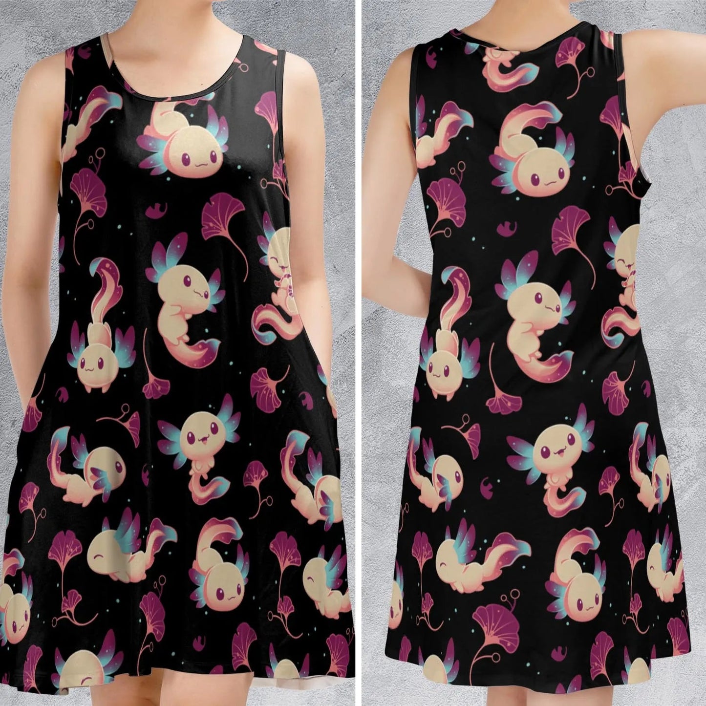 Casual Sleeveless Dress - QH1TMFAW
