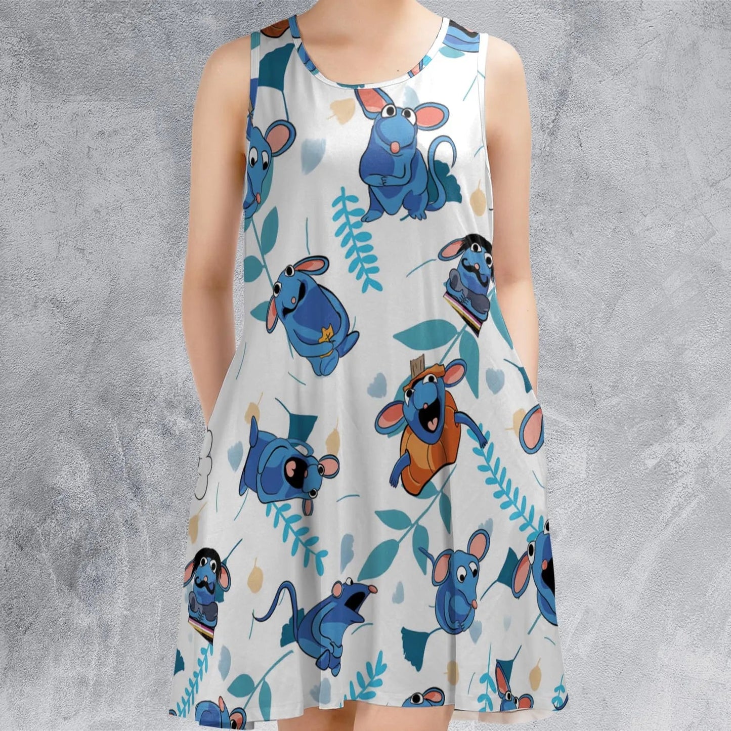 Casual Sleeveless Dress - 477V6NUM