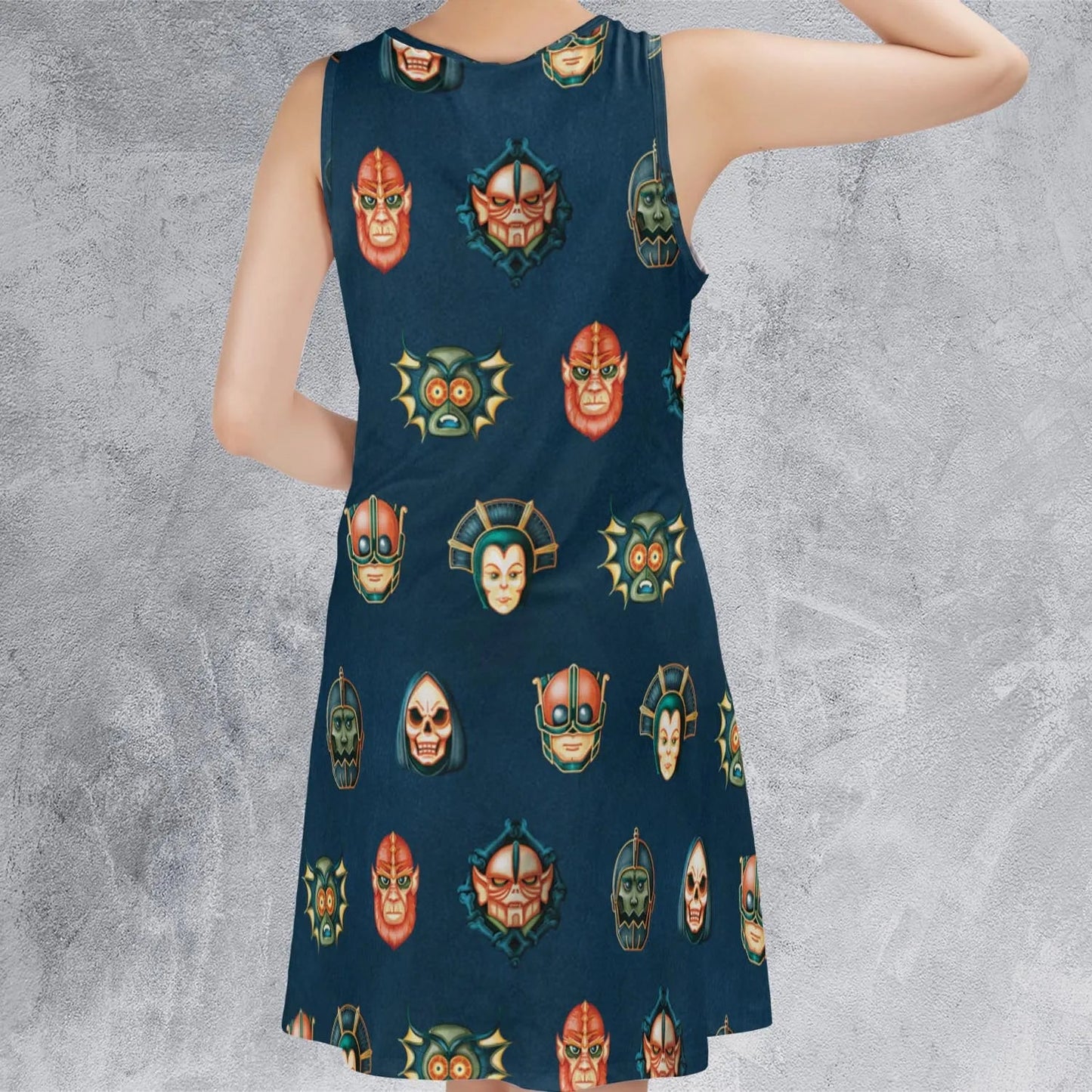 Casual Sleeveless Dress - NM1KZCJP
