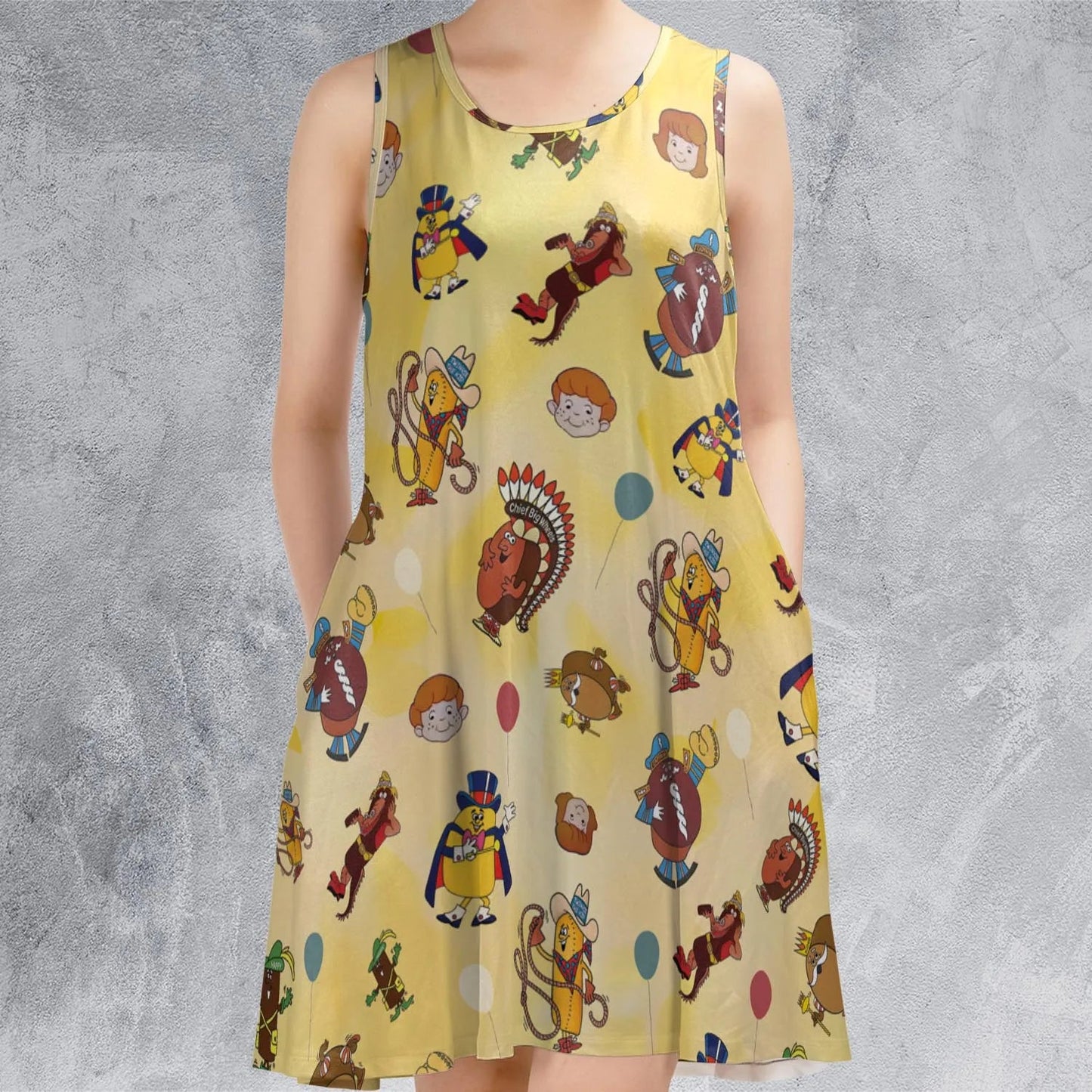 Casual Sleeveless Dress - U1HWHHCV