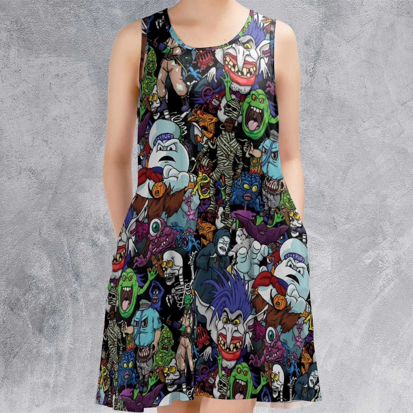 Casual Sleeveless Dress - 4682W91W