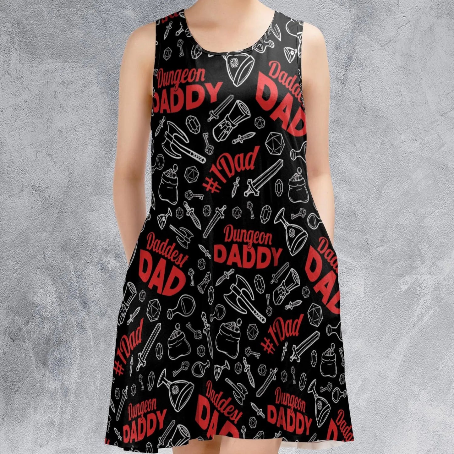 Casual Sleeveless Dress - D8ZLPM92