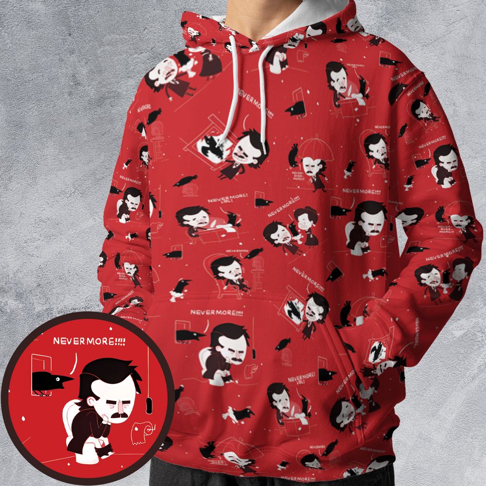 All-over Print Hoodie - R444B4WR -  - 1