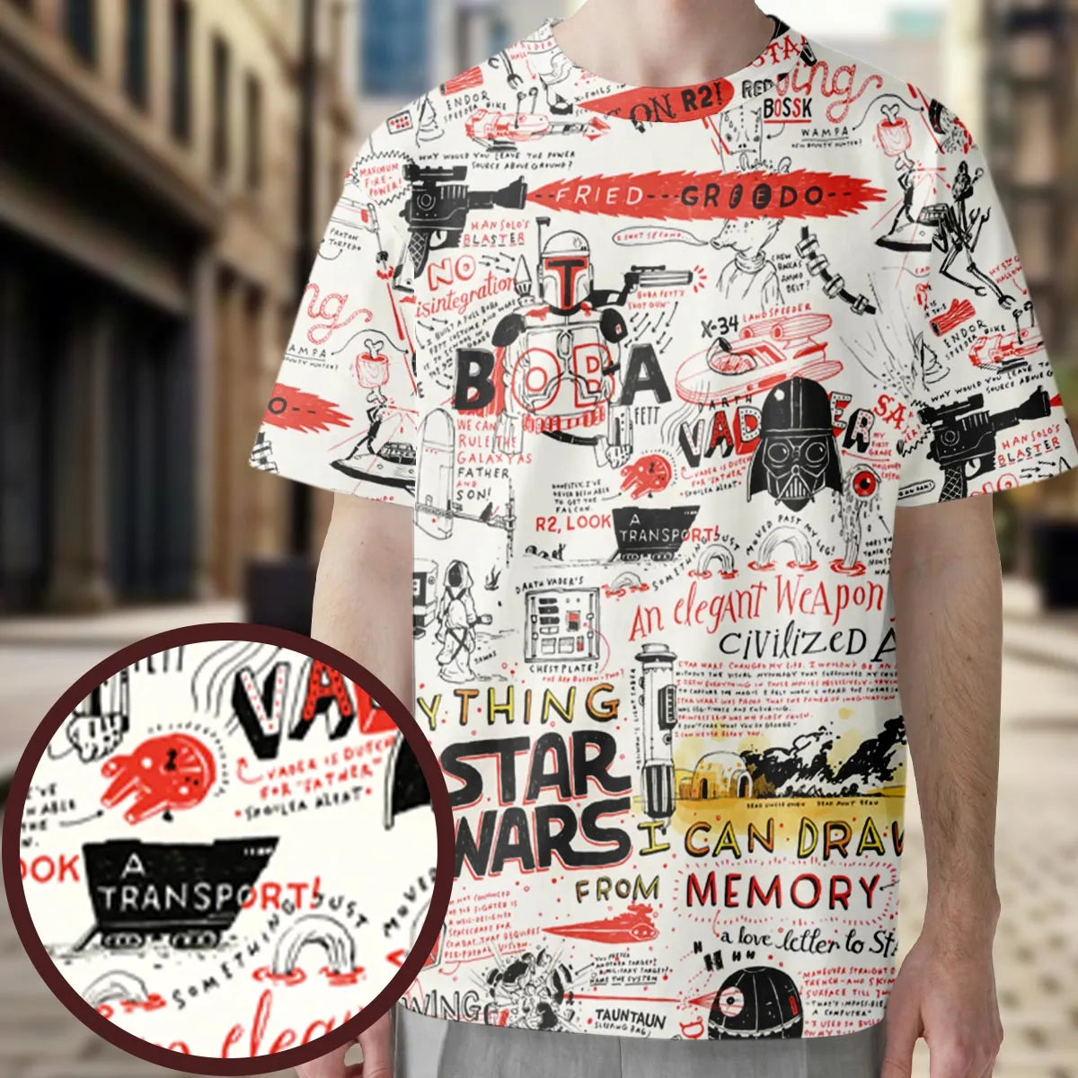 Full Print T-shirt - 3NLW18DG