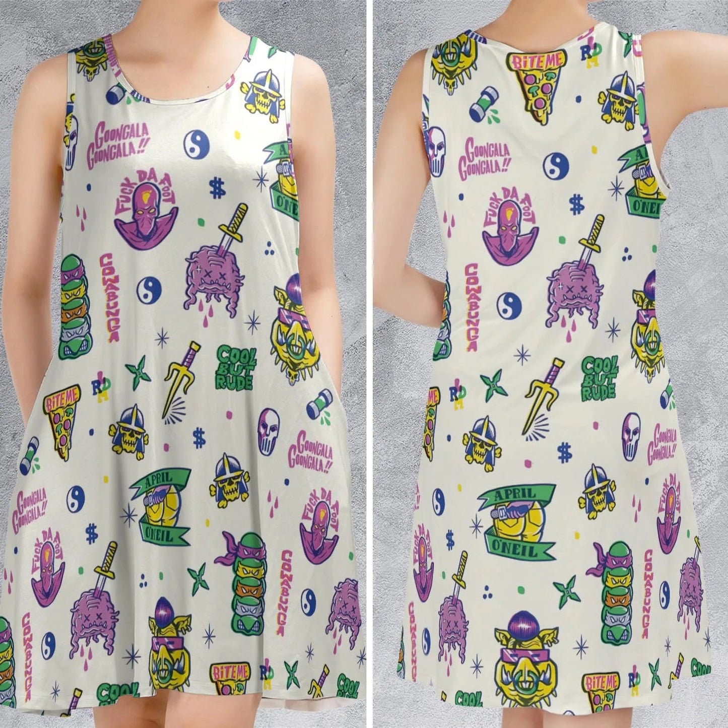 Casual Sleeveless Dress - WUS1MU6N