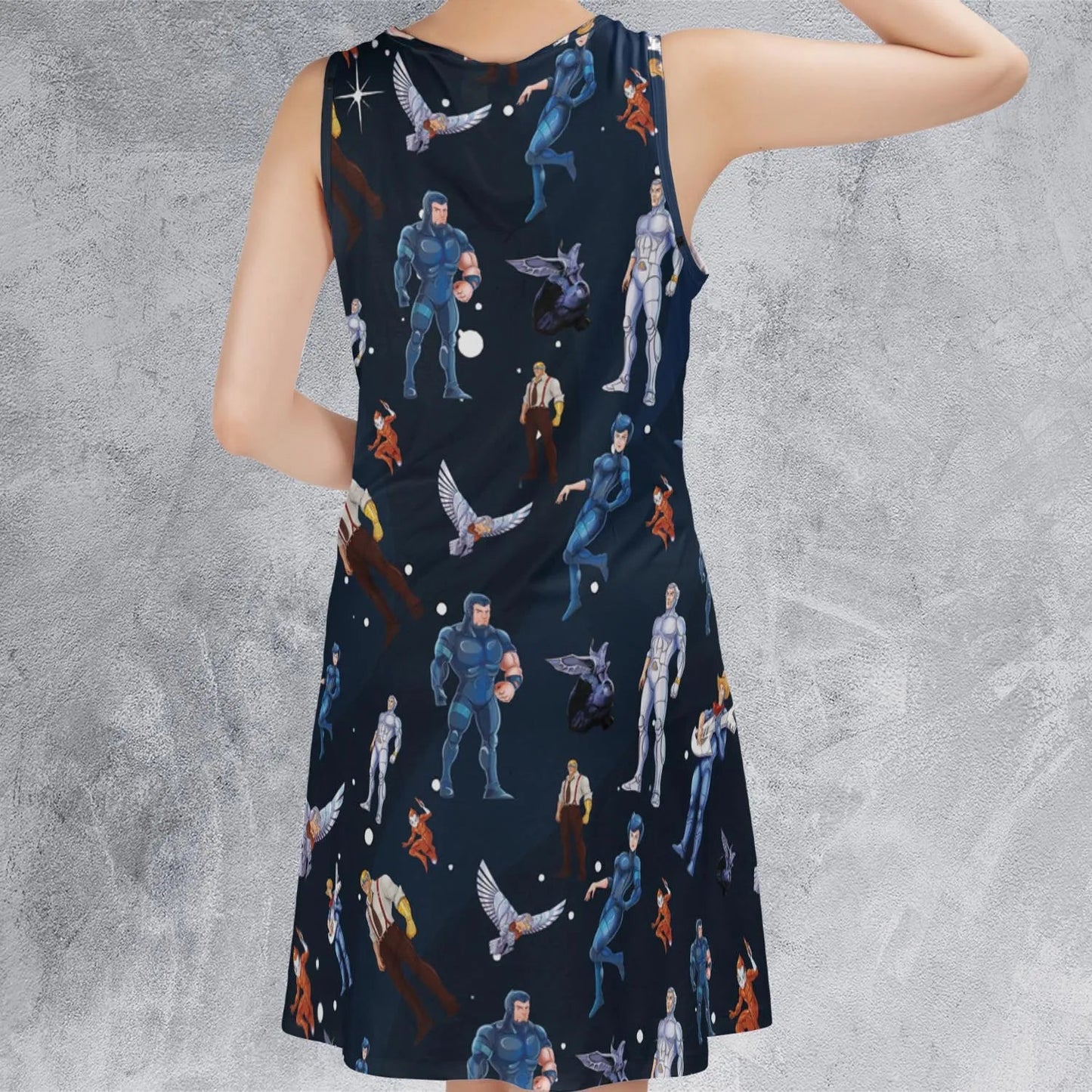 Casual Sleeveless Dress - 33QWA2F6