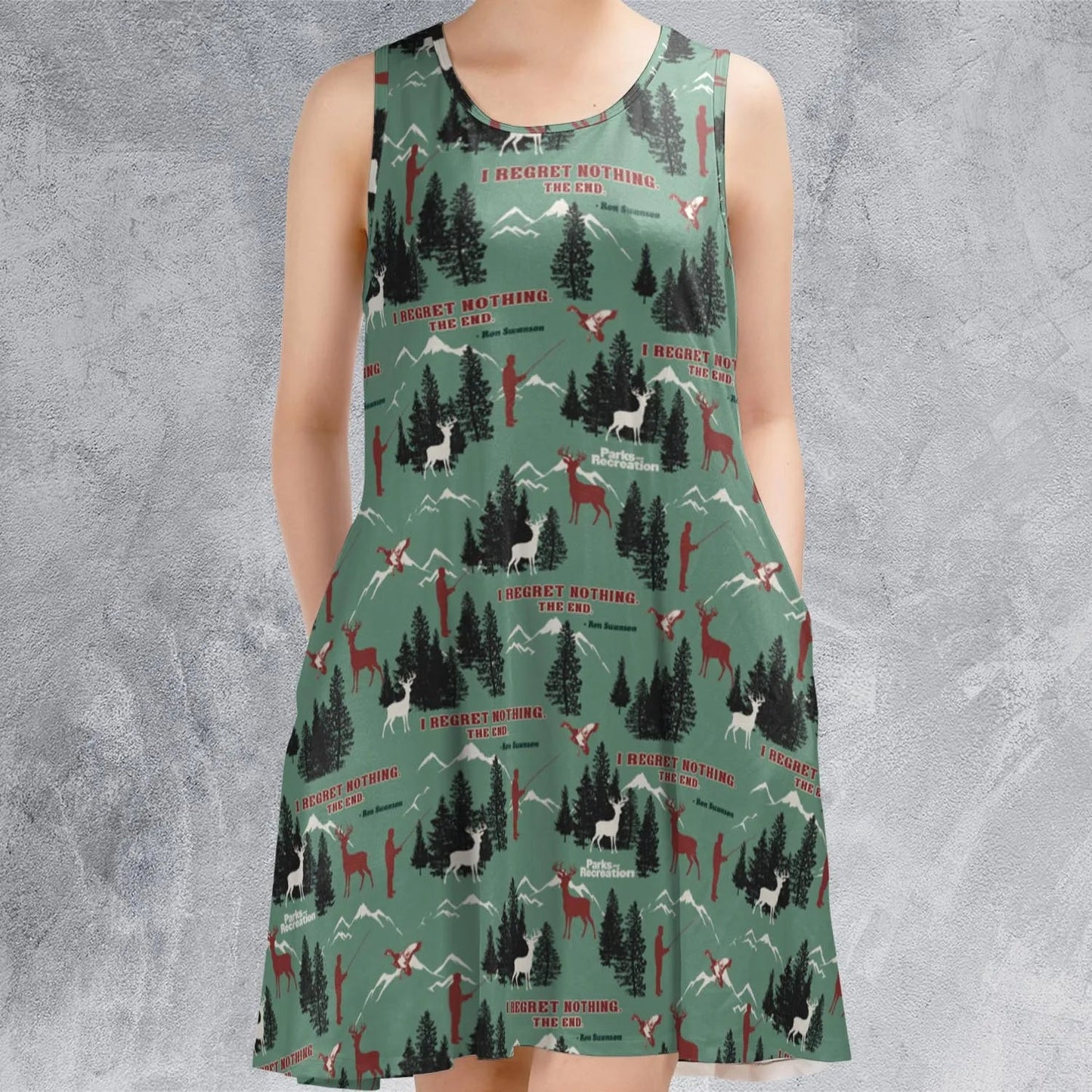 Casual Sleeveless Dress - ENQ1Q5DC