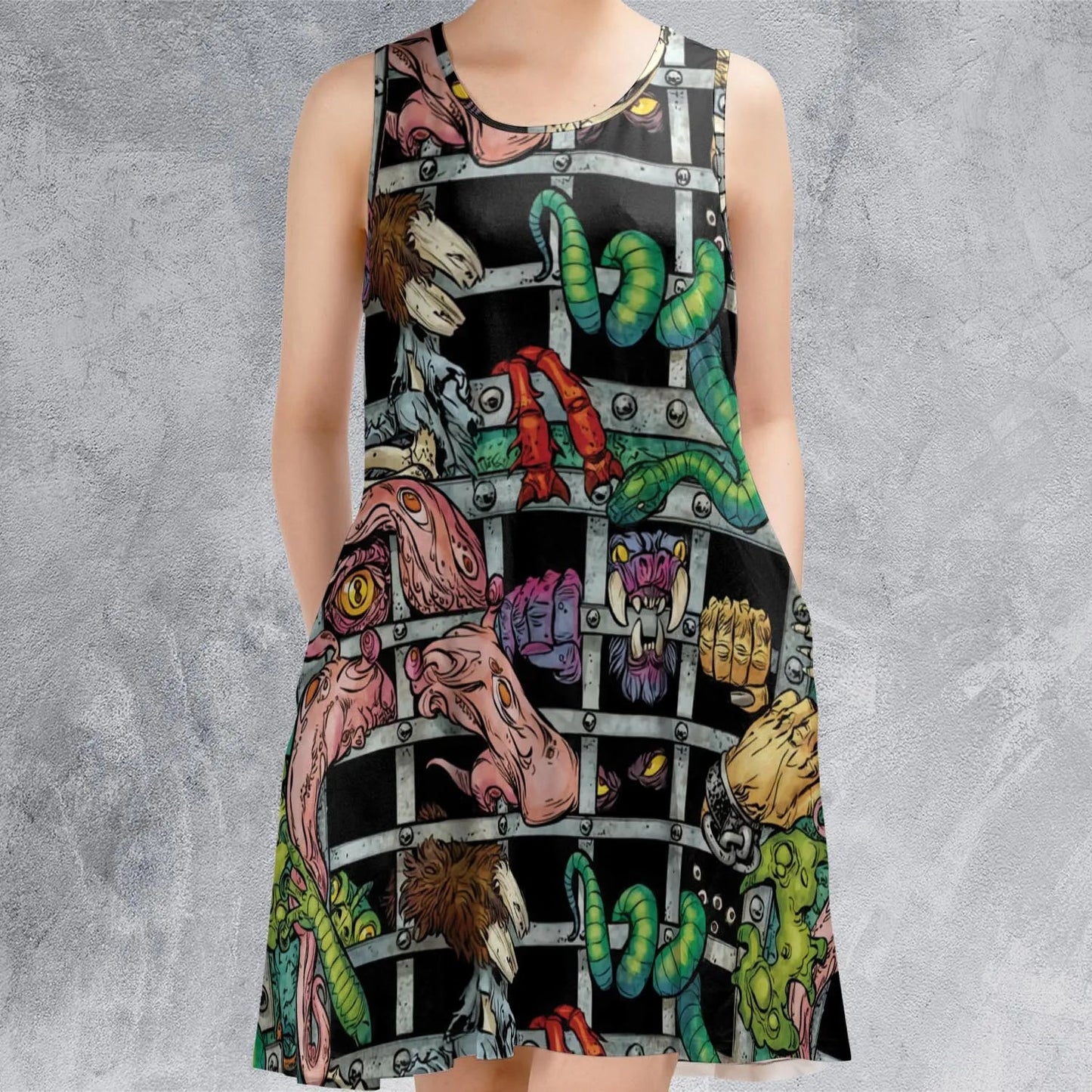 Casual Sleeveless Dress - R1G83V5E