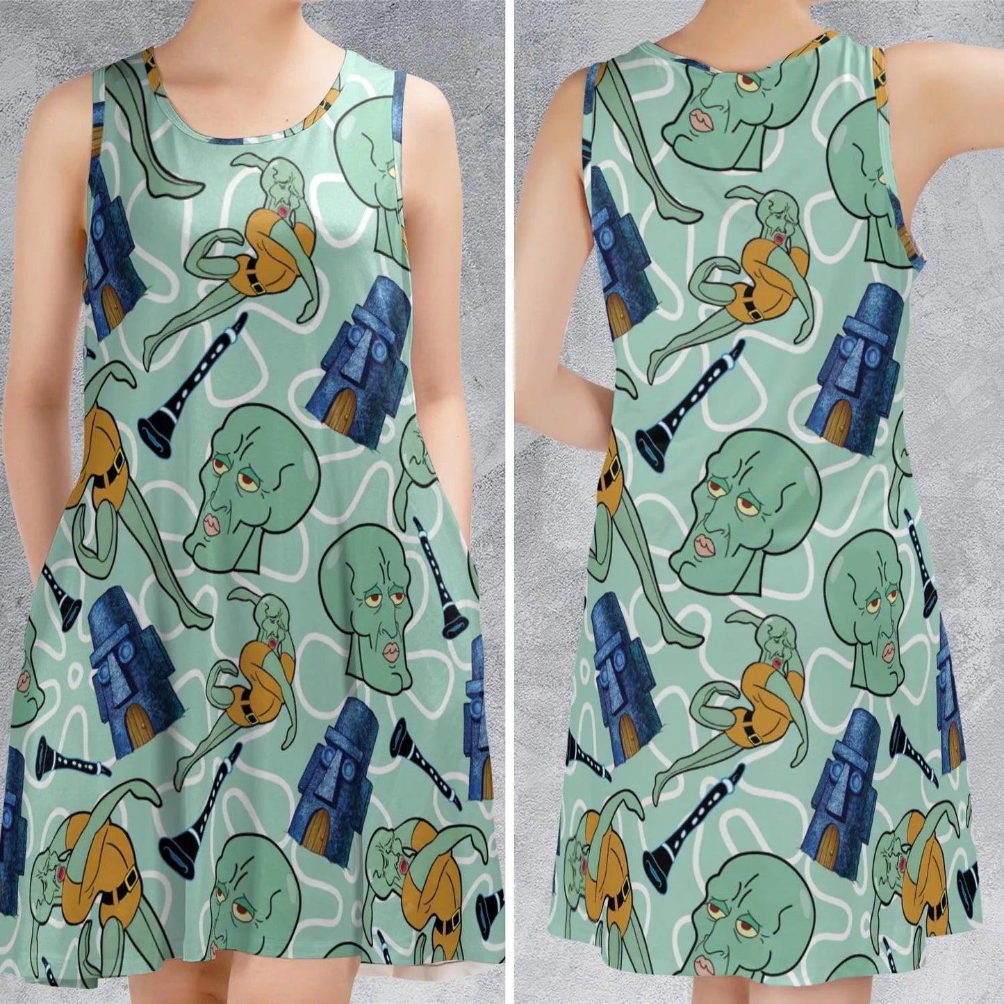 Casual Sleeveless Dress - 7SESCYPX