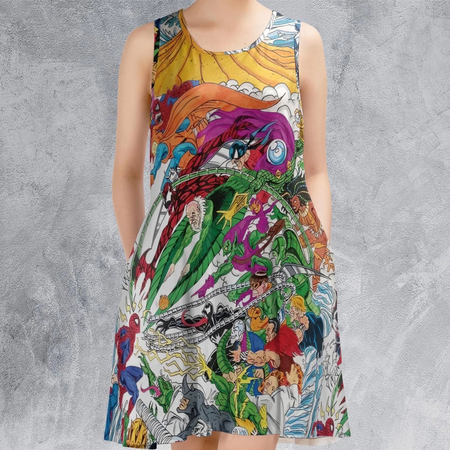 Casual Sleeveless Dress - 7QWHVET1