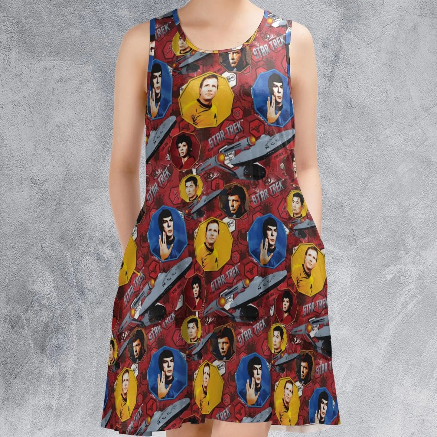 Casual Sleeveless Dress - 1KHWRDTR