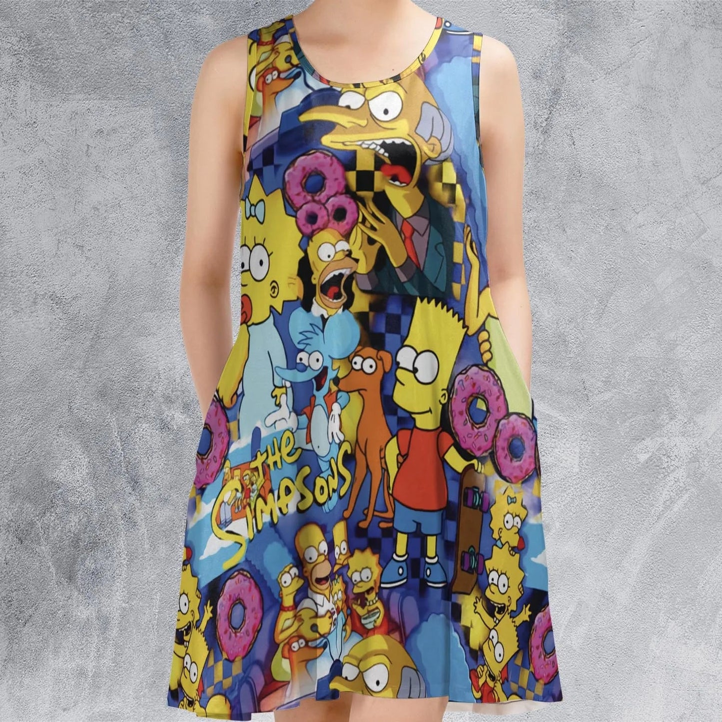 Casual Sleeveless Dress - H3CEA914