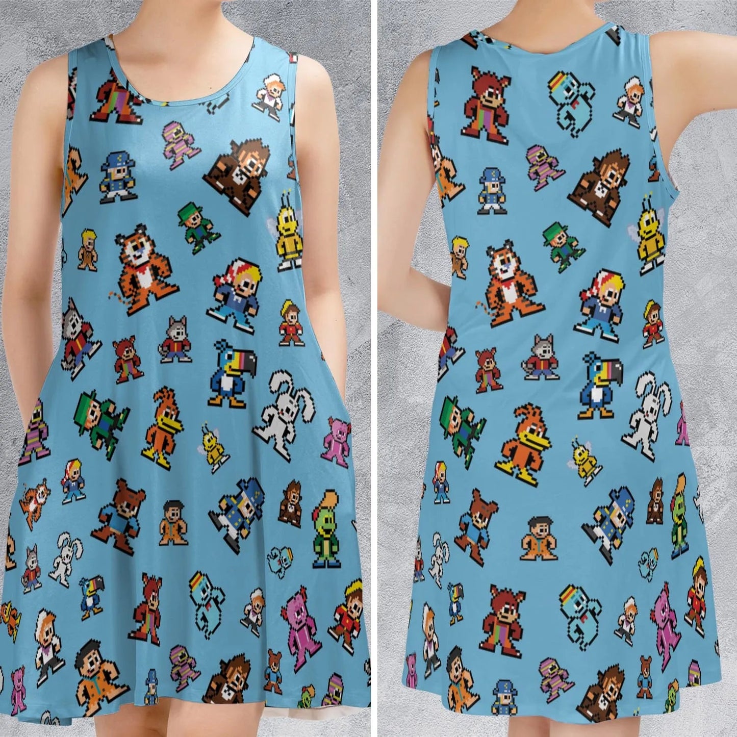 Casual Sleeveless Dress - S7XYSMKH