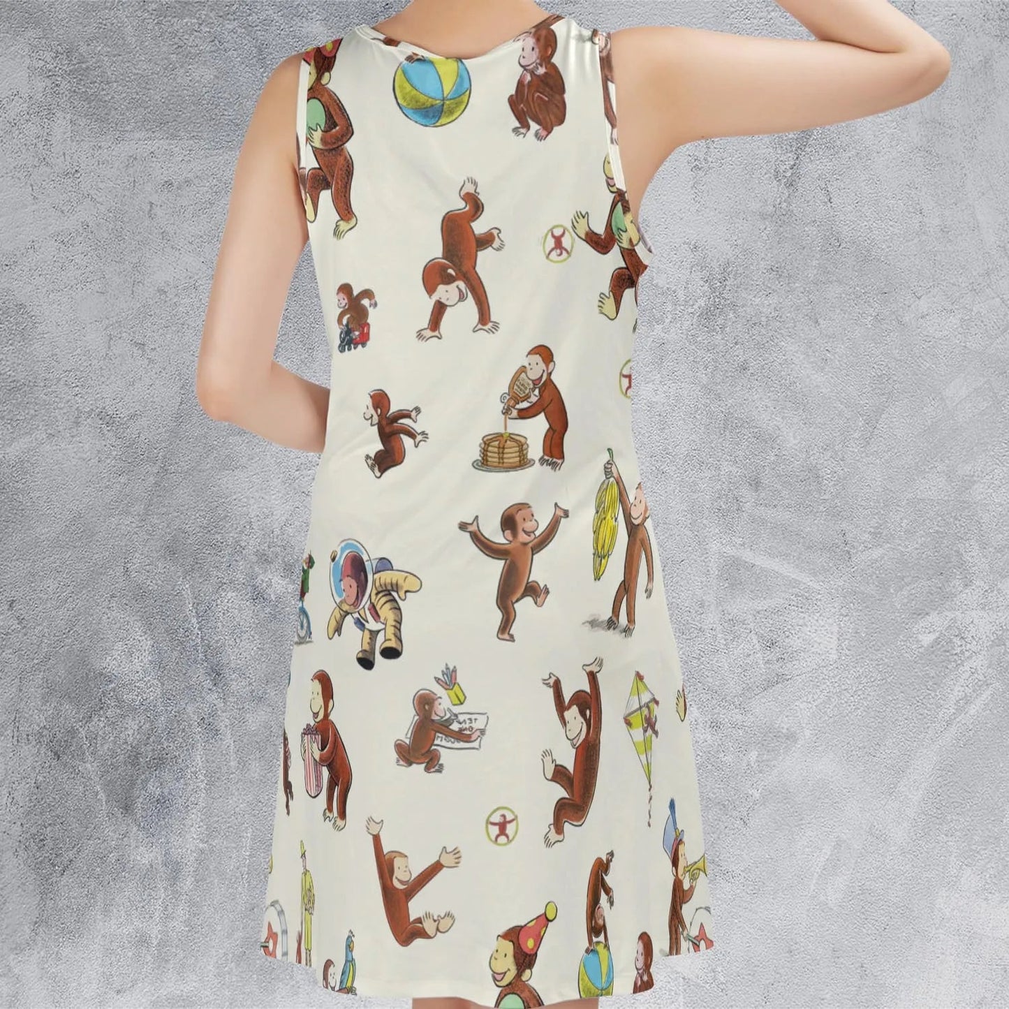 Casual Sleeveless Dress - FNWAZEBW