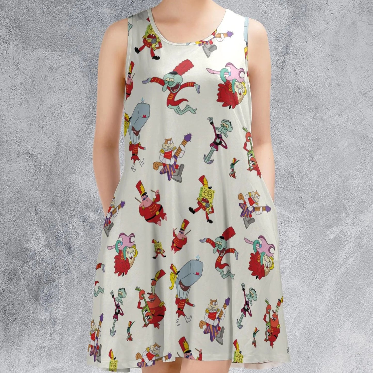 Casual Sleeveless Dress - HZ1SU6NZ