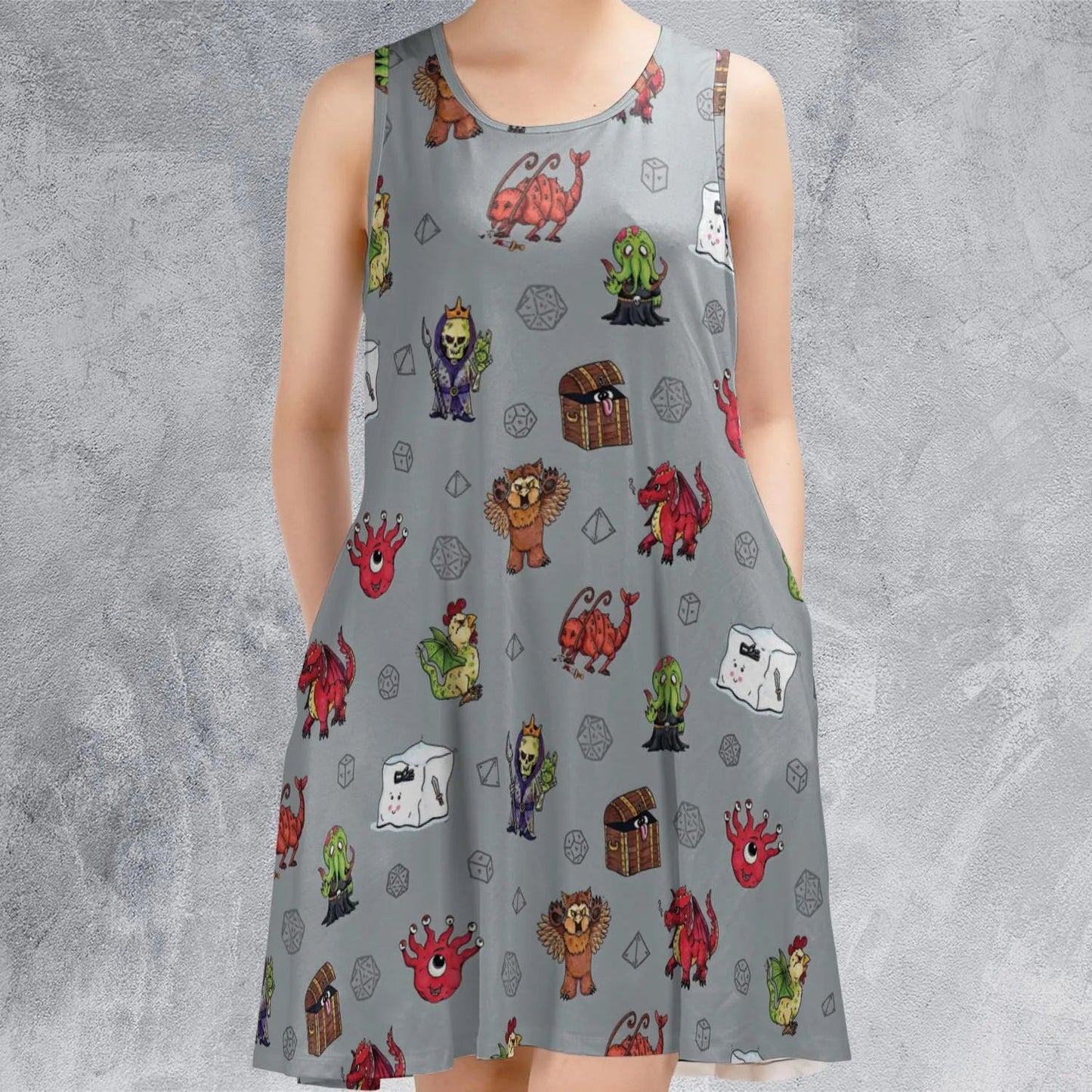 Casual Sleeveless Dress - R1P4KNKQ