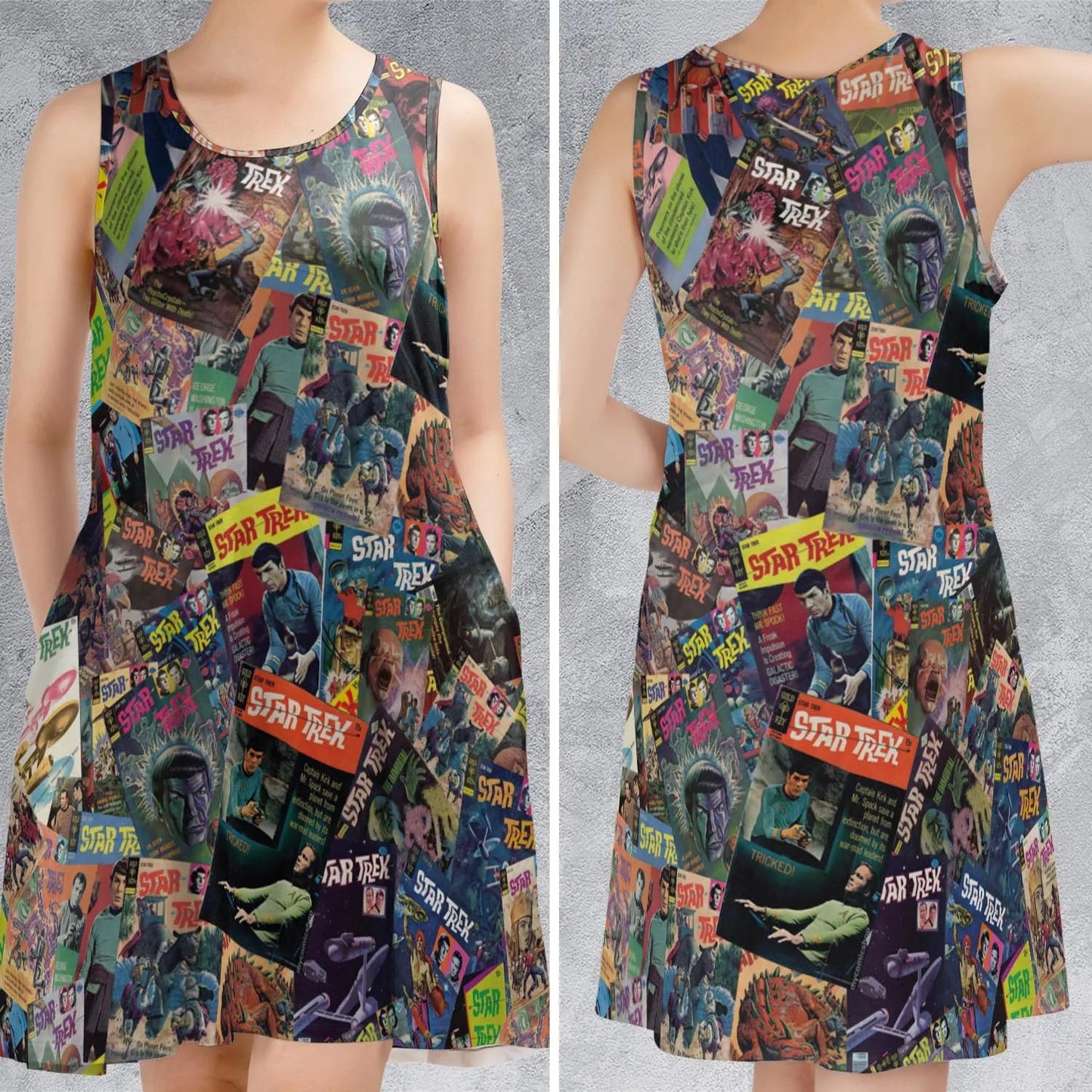 Casual Sleeveless Dress - YYP195FY