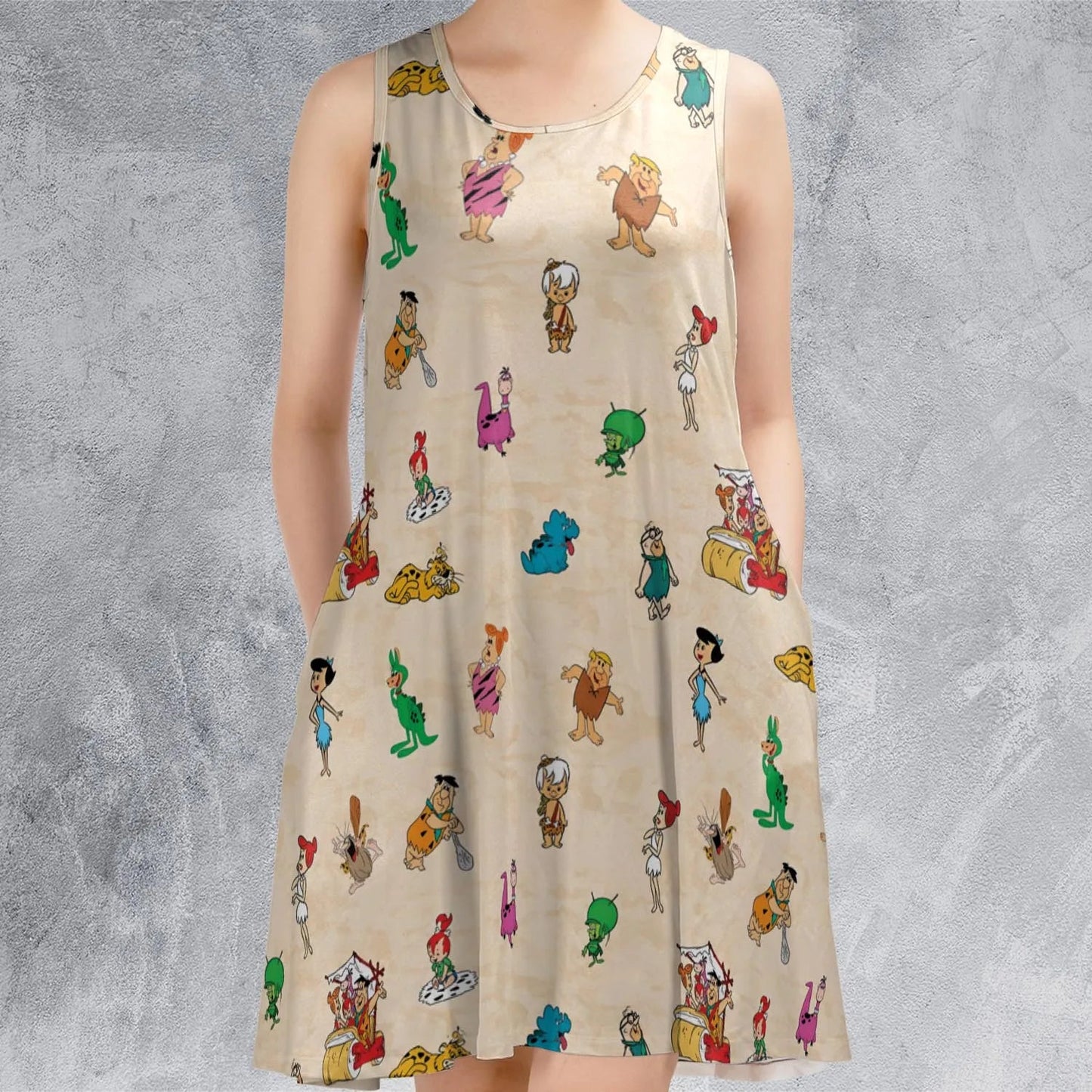 Casual Sleeveless Dress - 31UYG7TM