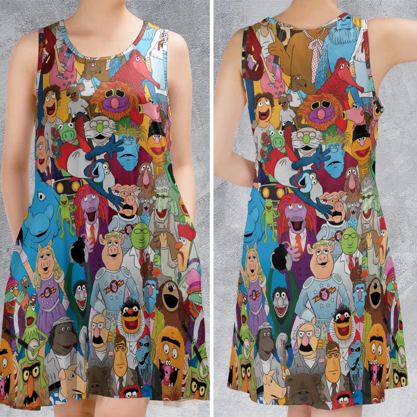 Casual Sleeveless Dress - FGFB1BZU