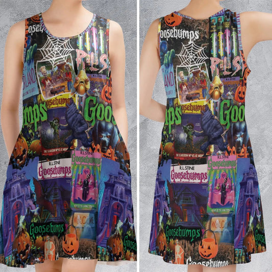 Casual Sleeveless Dress - AXVKA7YD