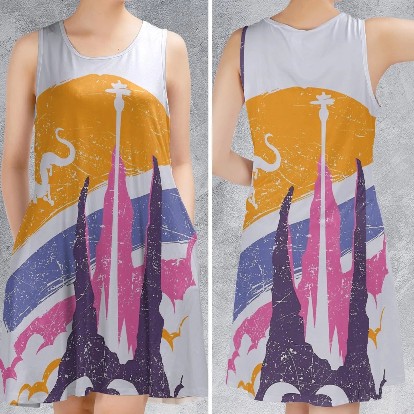 Casual Sleeveless Dress - D5NSX2JC