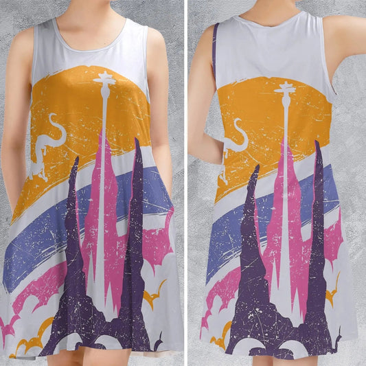 Casual Sleeveless Dress - D5NSX2JC