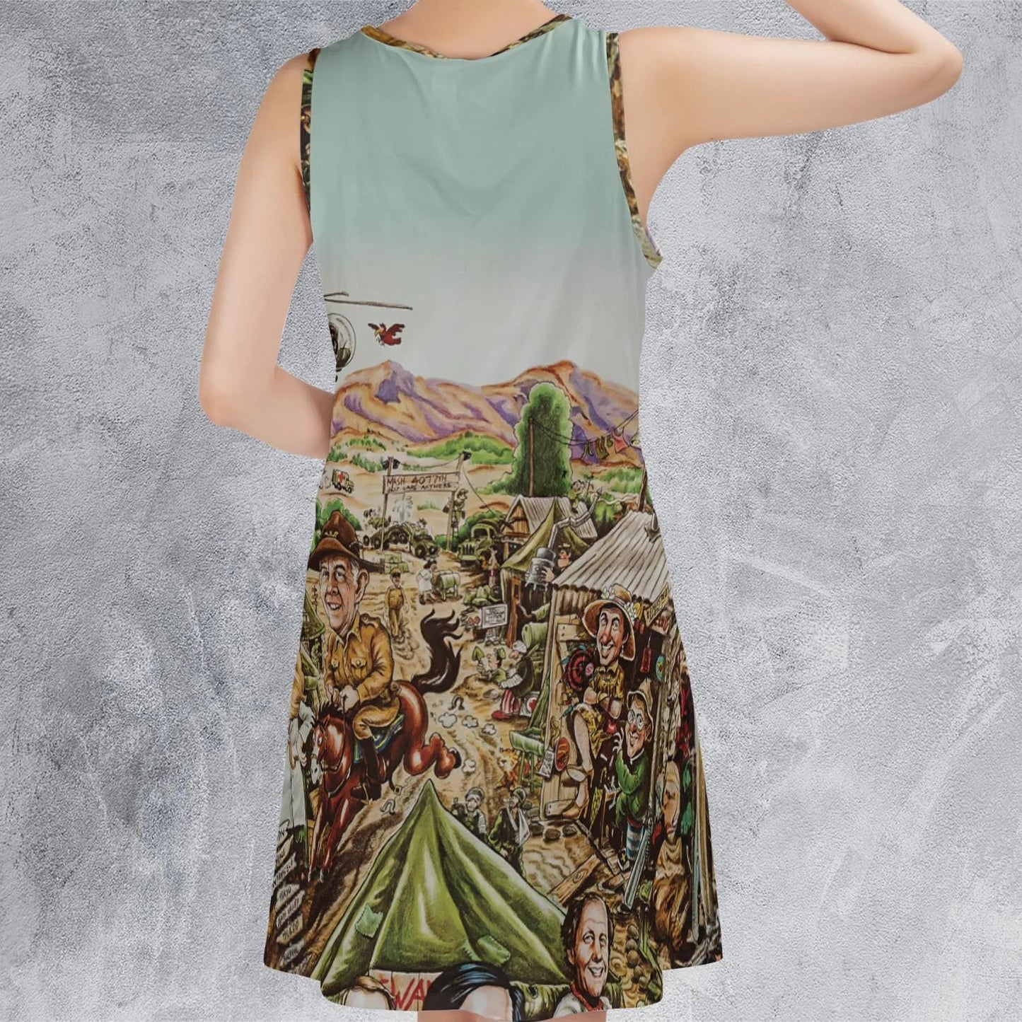 Casual Sleeveless Dress - 2BGRLPUQ