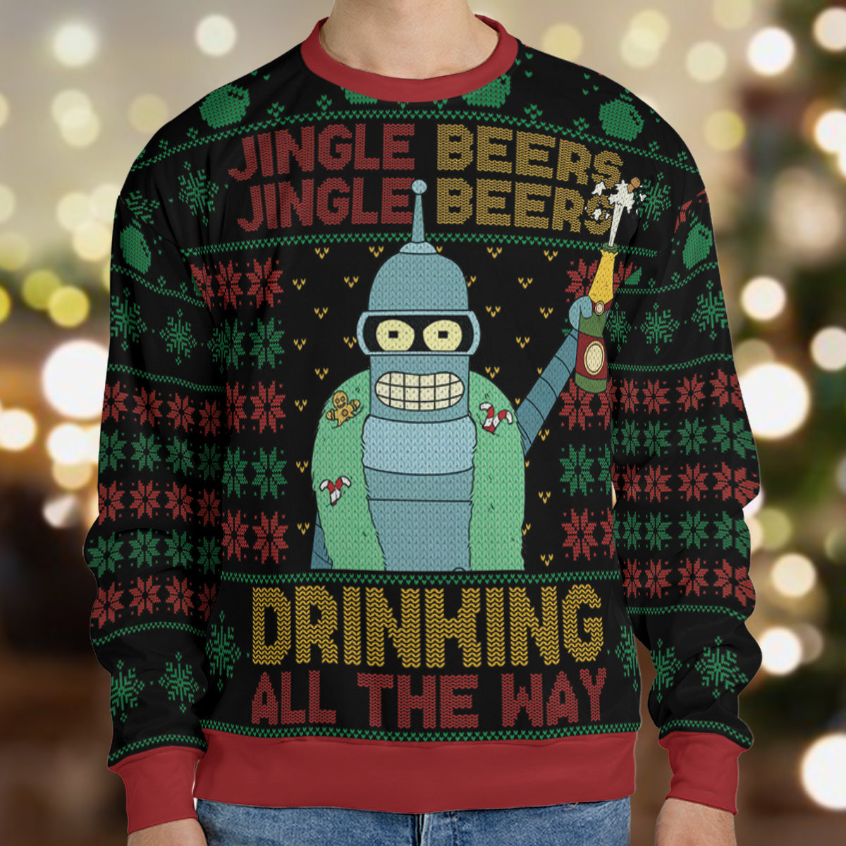 Ugly Christmas Sweatshirt - Q6AQUX6S