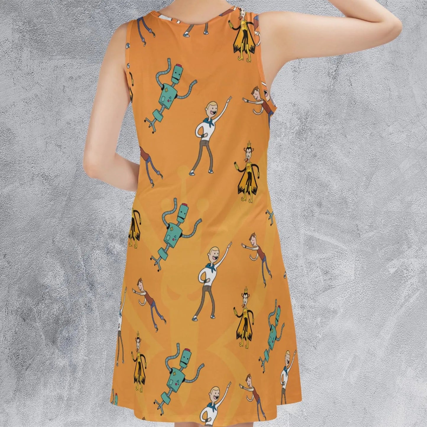 Casual Sleeveless Dress - YJDX5652