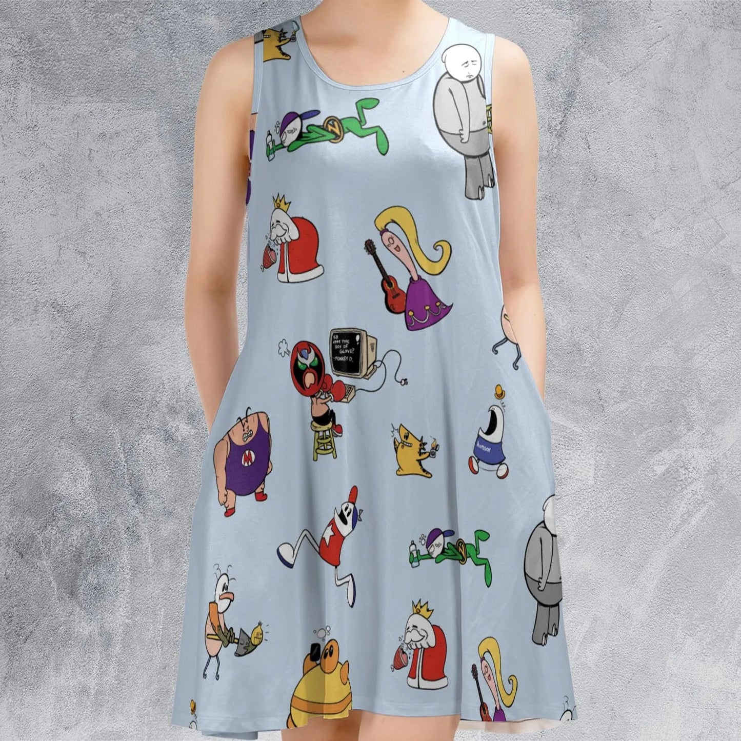 Casual Sleeveless Dress - AUE7W2TJ