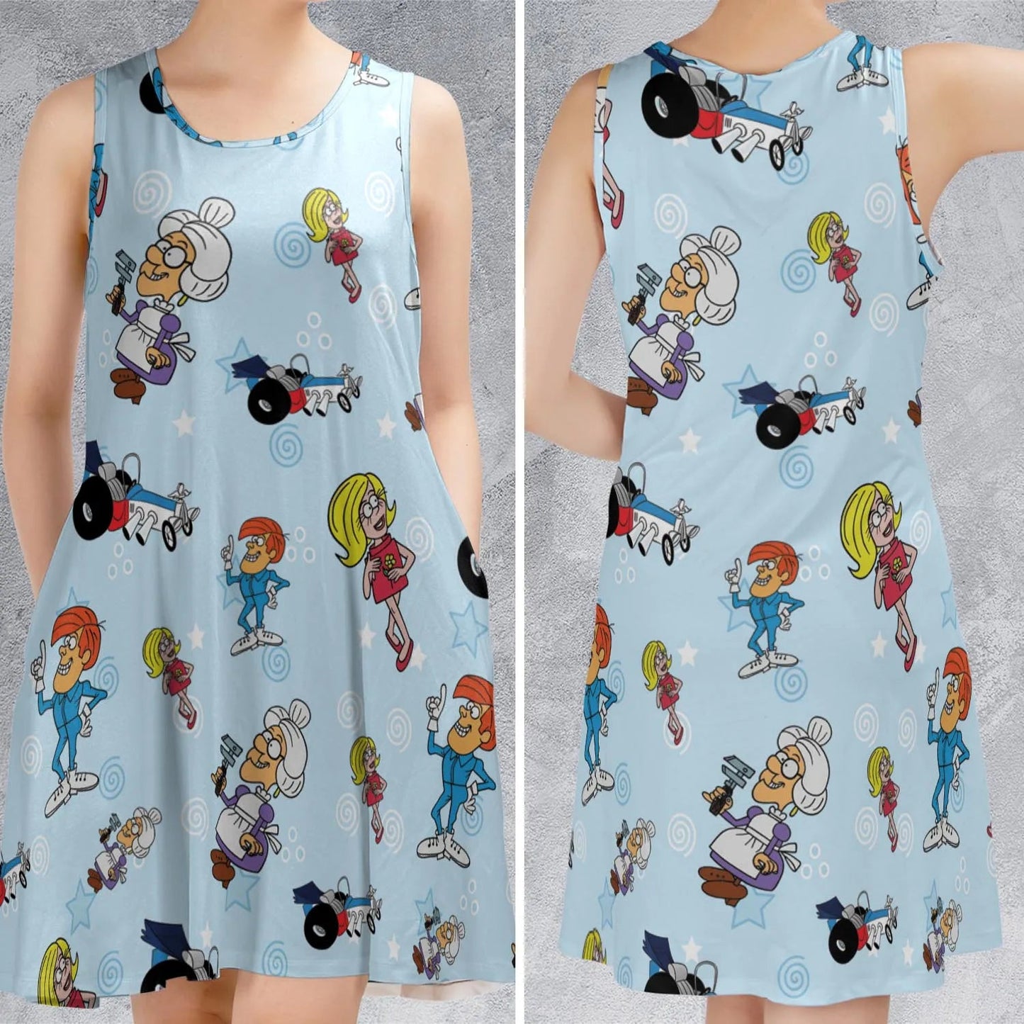 Casual Sleeveless Dress - RRKCVUZ2