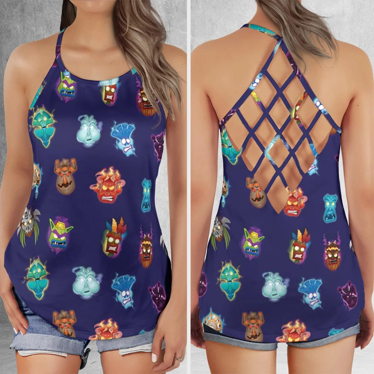 Lattice Back Tank Top - FB3ZZGX6