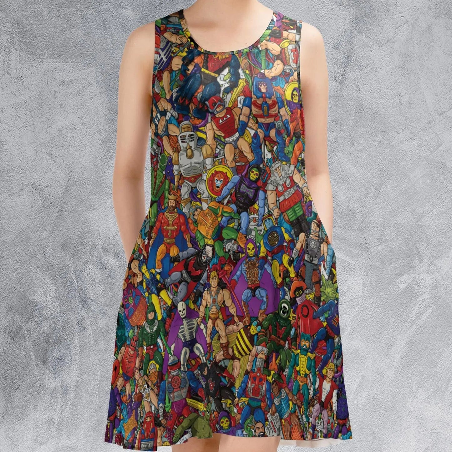 Casual Sleeveless Dress - 9PH8CX3B