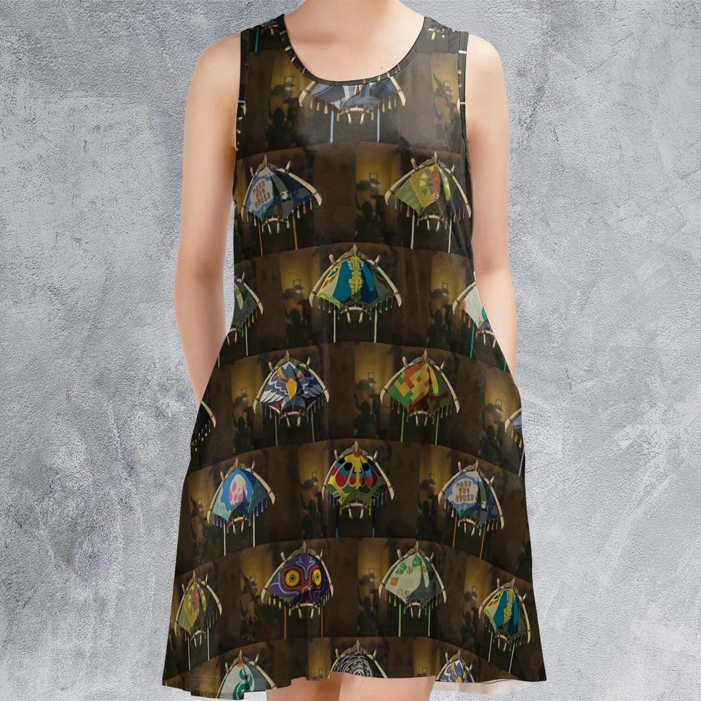 Casual Sleeveless Dress - TTVL7N6E