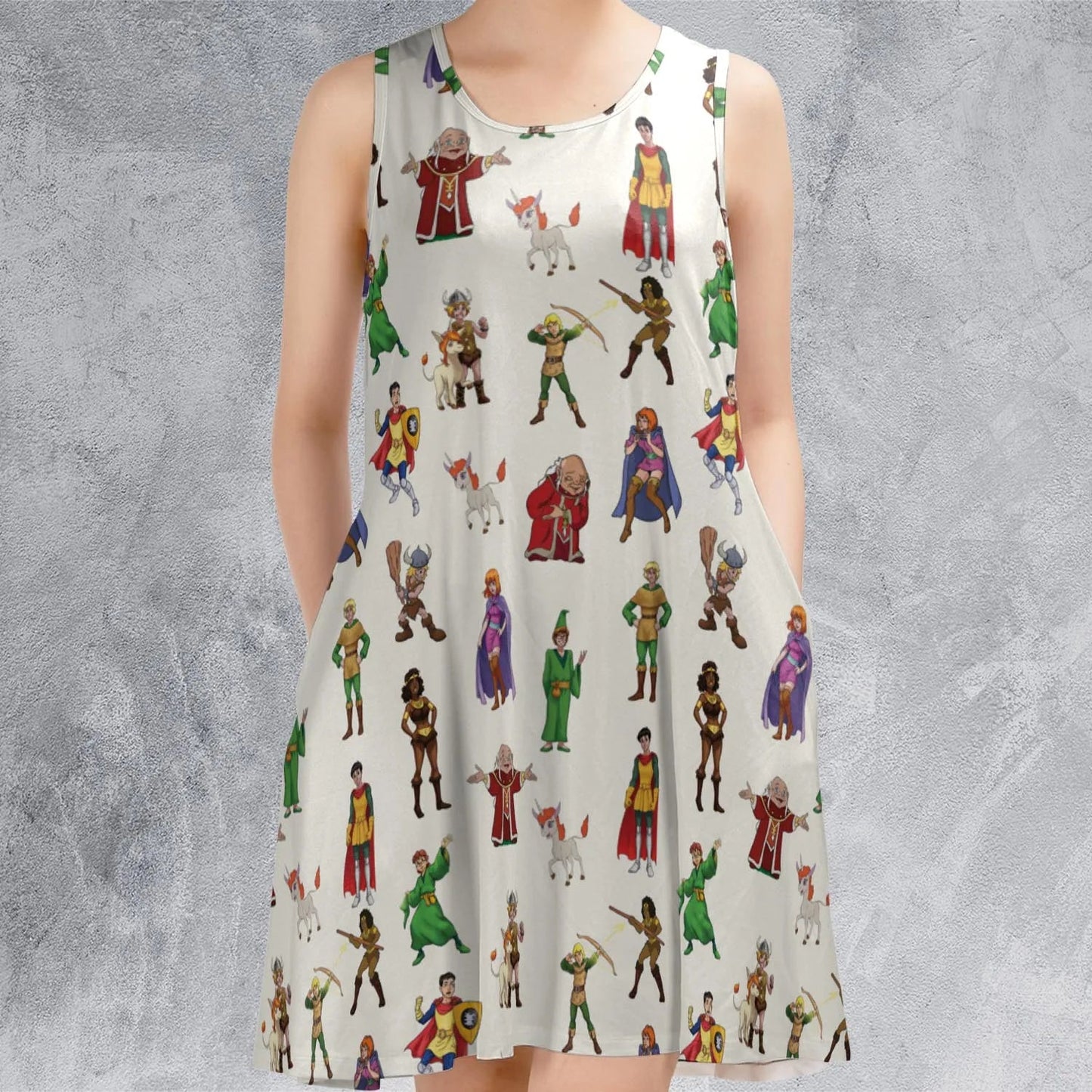 Casual Sleeveless Dress - 8SJ5EGM2
