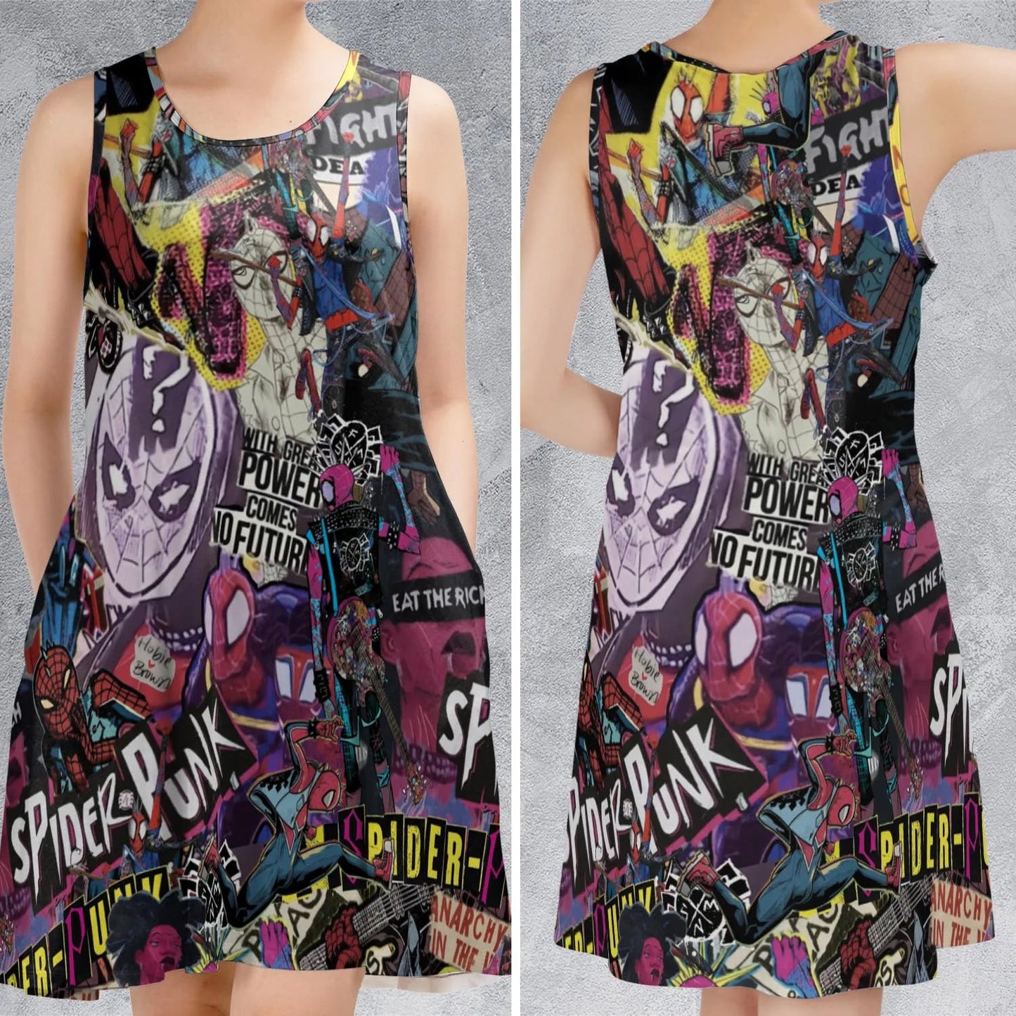 Casual Sleeveless Dress - PA1AJPBW