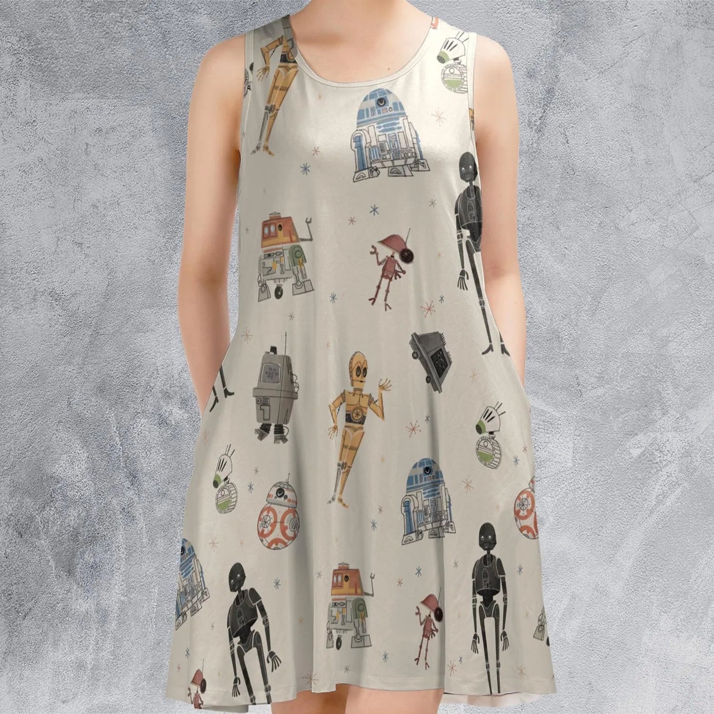 Casual Sleeveless Dress - 6ZTQC12S