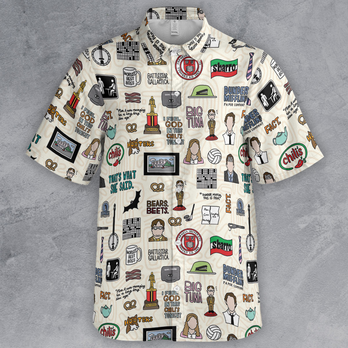Short Sleeve Button Shirt - KQETDDZF
