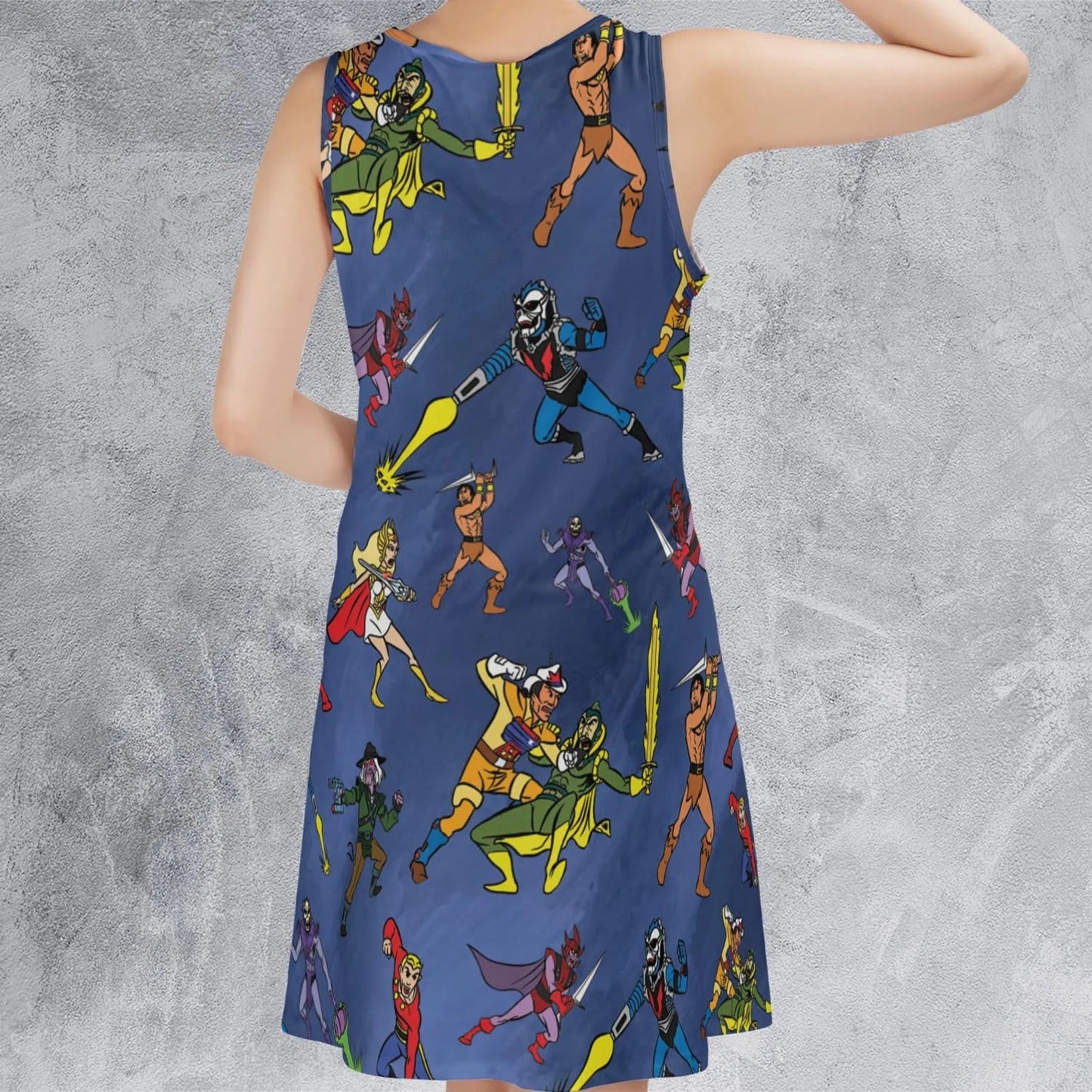 Casual Sleeveless Dress - 69GFYH6M