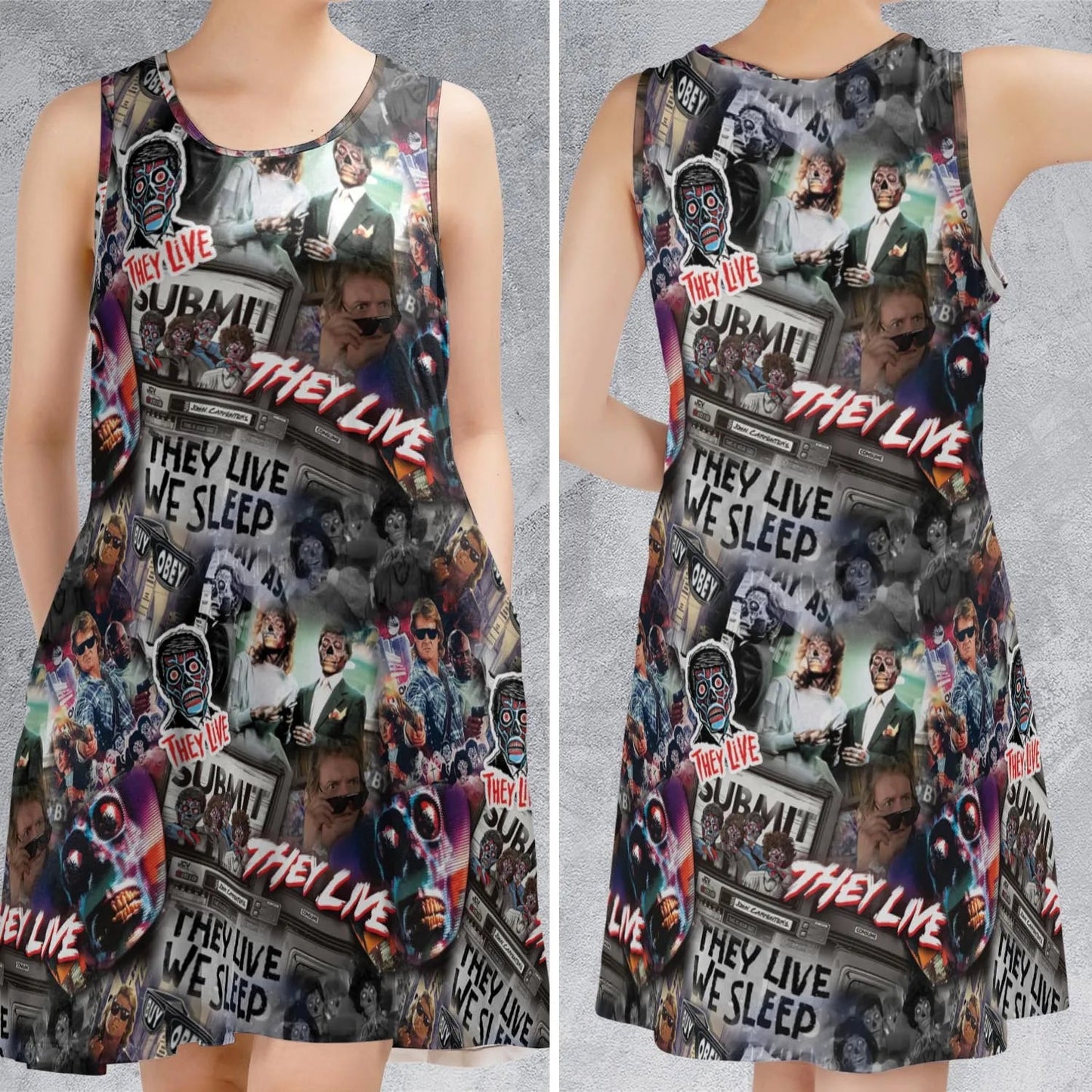 Casual Sleeveless Dress - 633X7L57