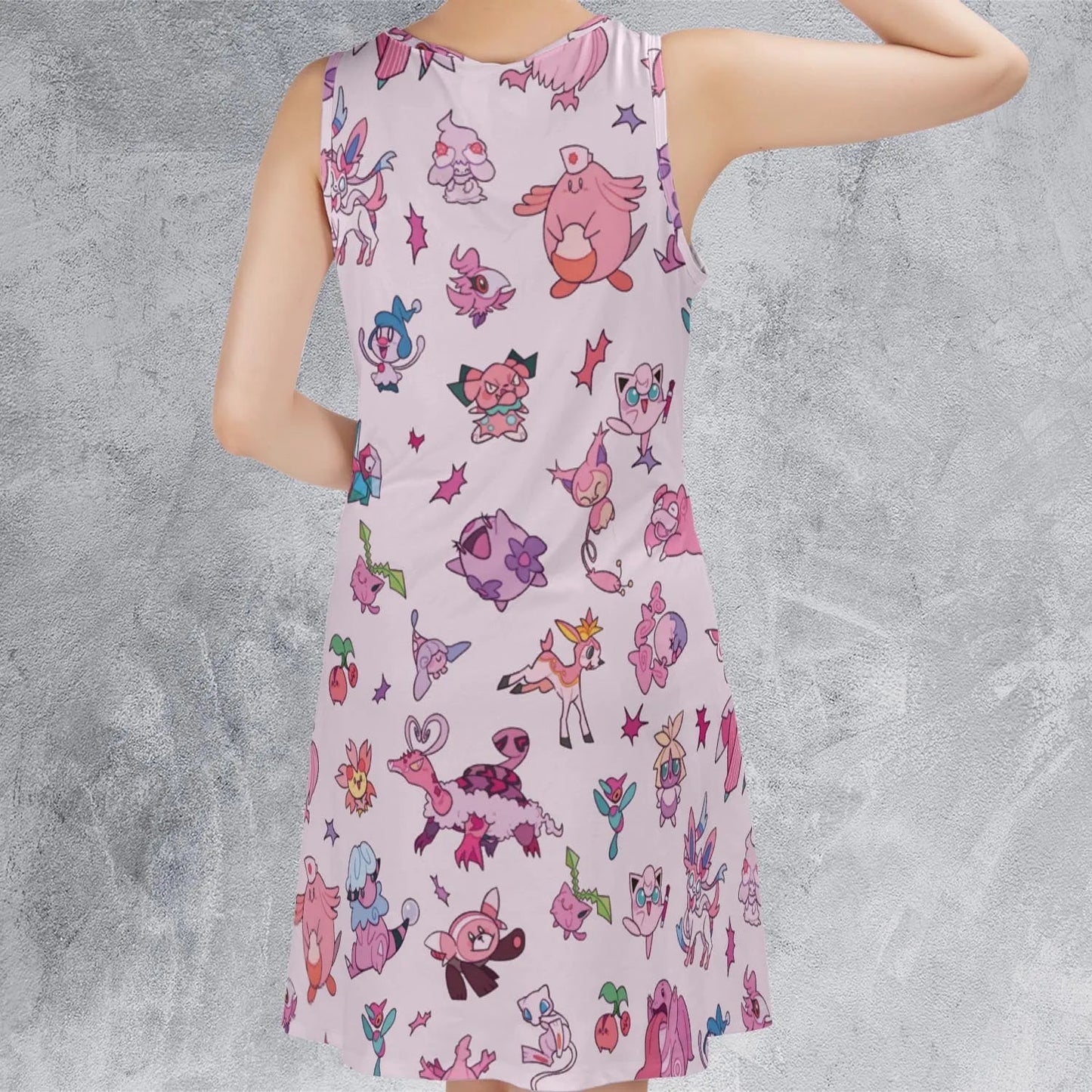 Casual Sleeveless Dress - AZK7RGQB