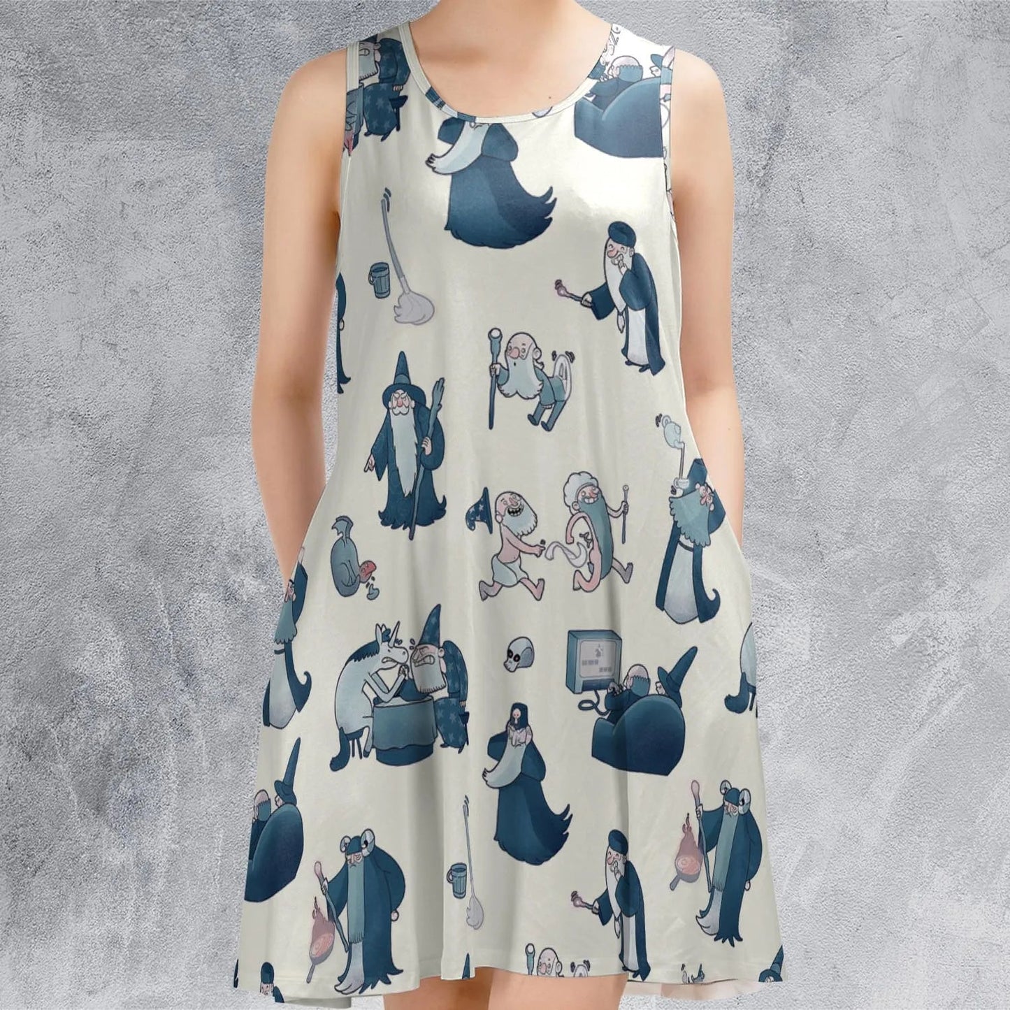 Casual Sleeveless Dress - CZFXVVN2