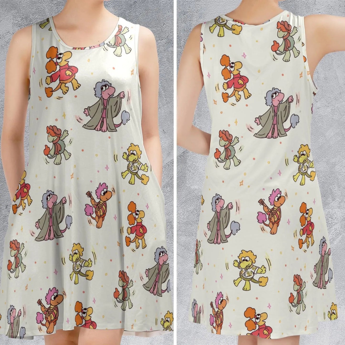 Casual Sleeveless Dress - 4TRZDYH9