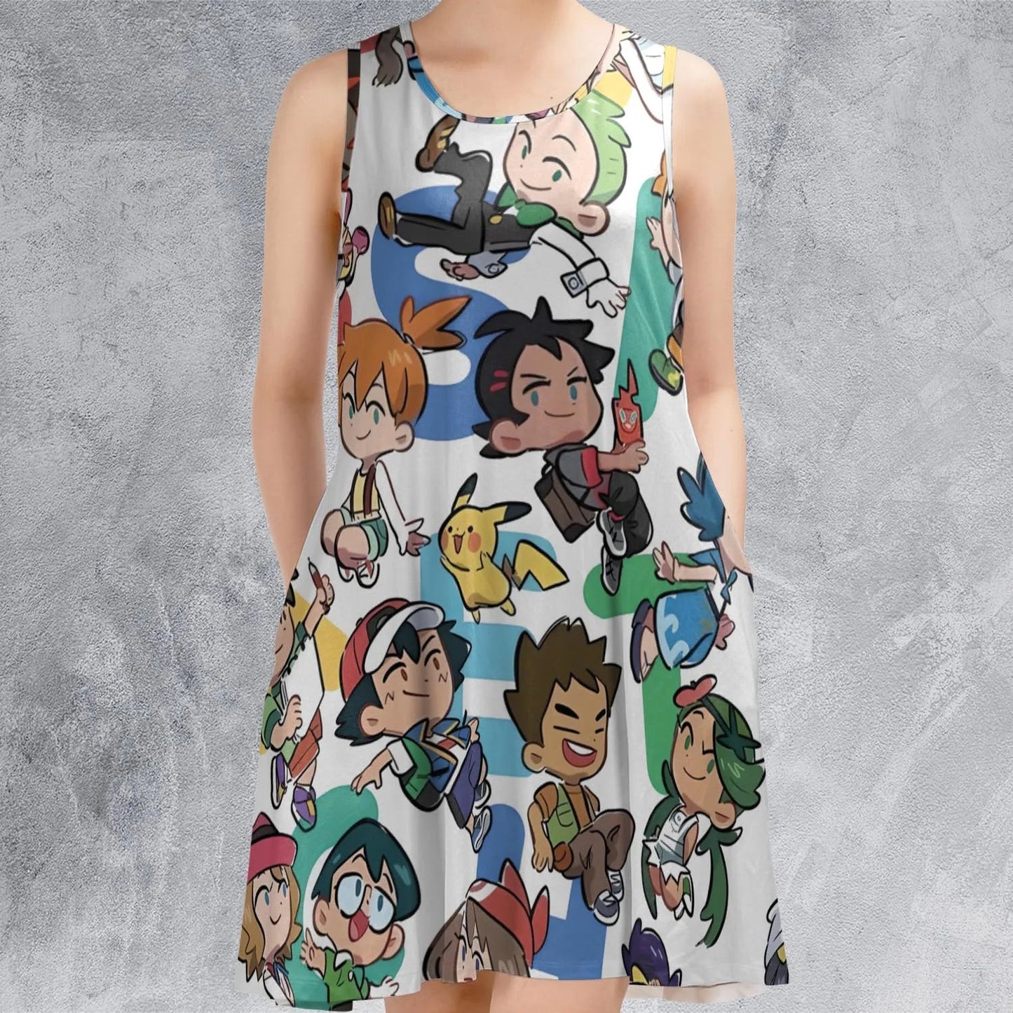 Casual Sleeveless Dress - 7PJC2P57