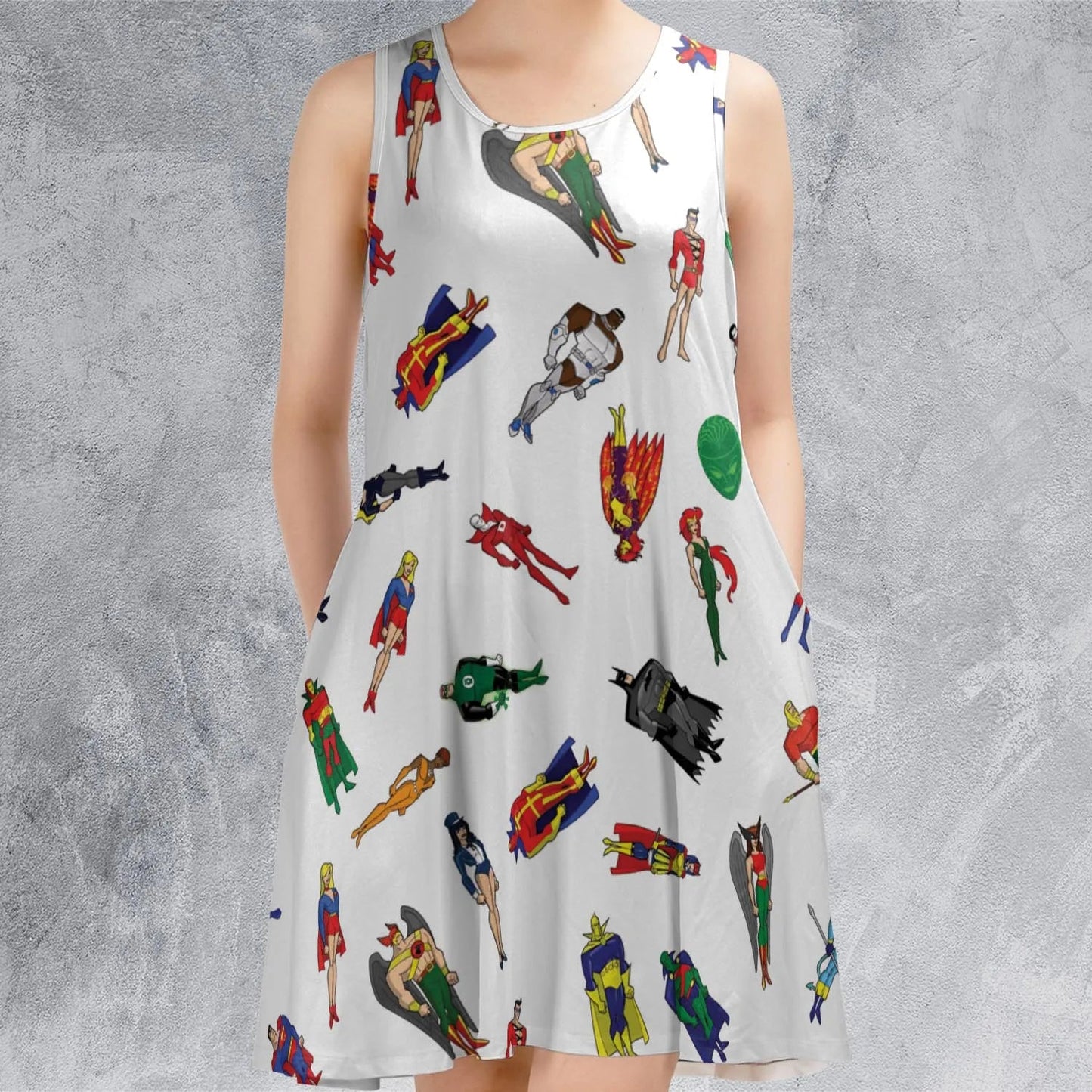 Casual Sleeveless Dress - SFDPP2B1