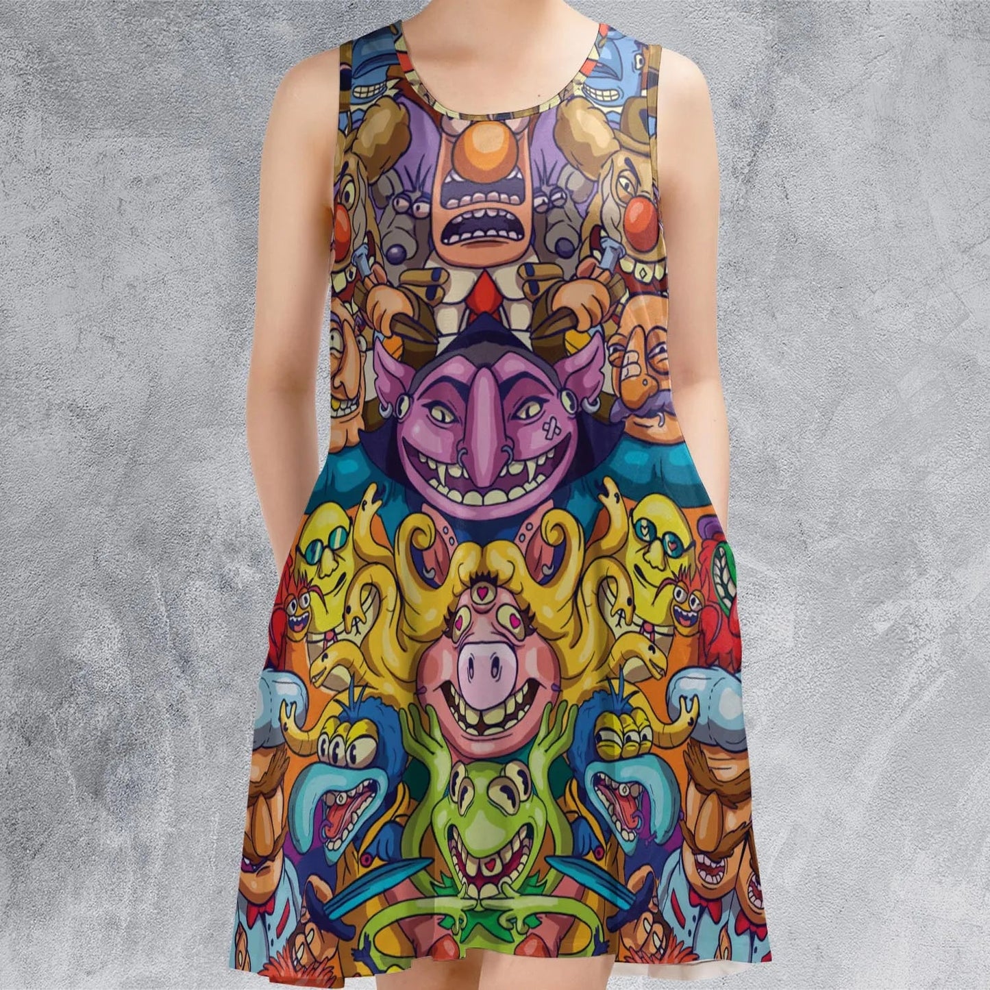 Casual Sleeveless Dress - 4JYRUN77