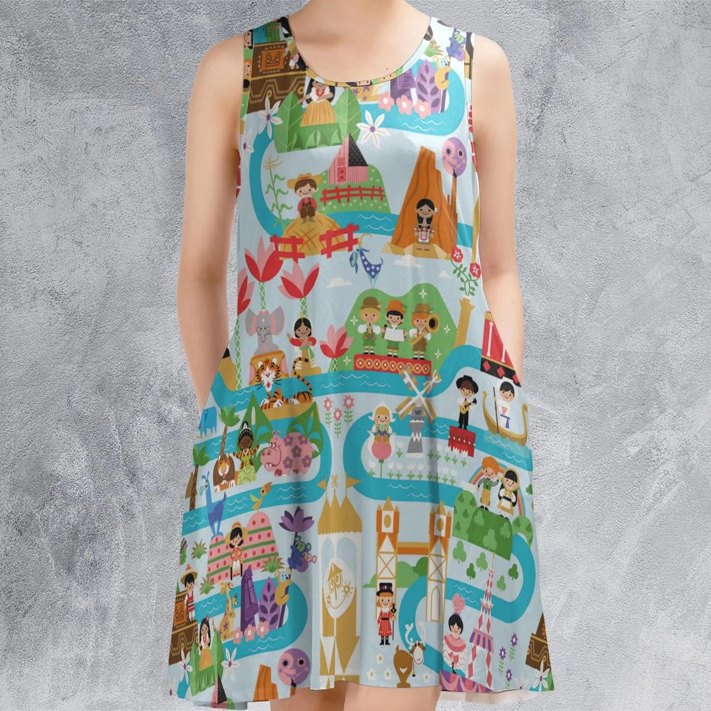 Casual Sleeveless Dress - 1ZM8MCH4